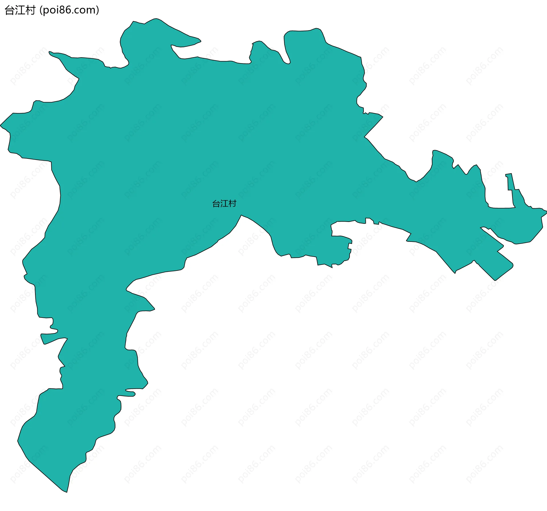 台江村边界地图