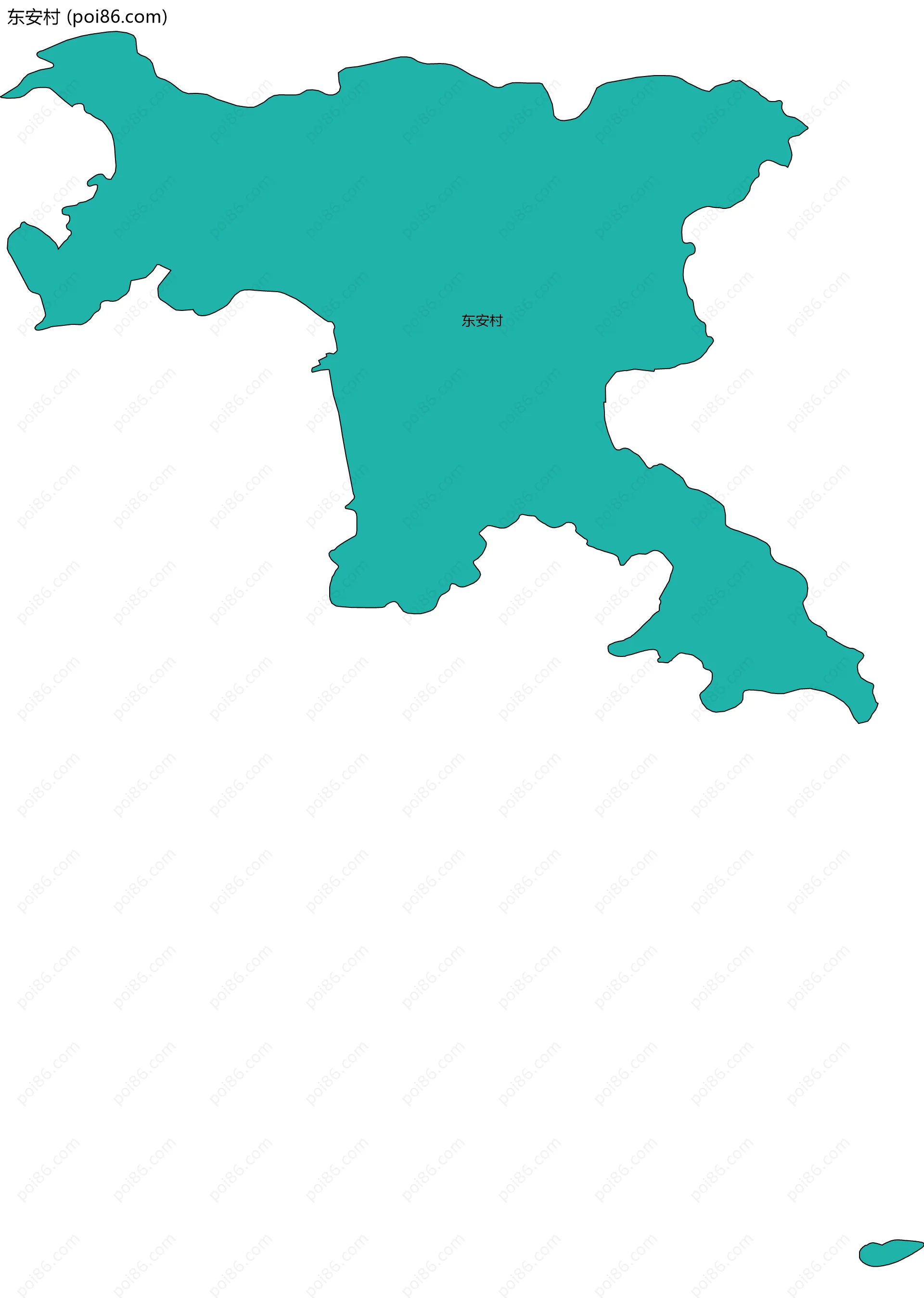 东安村边界地图