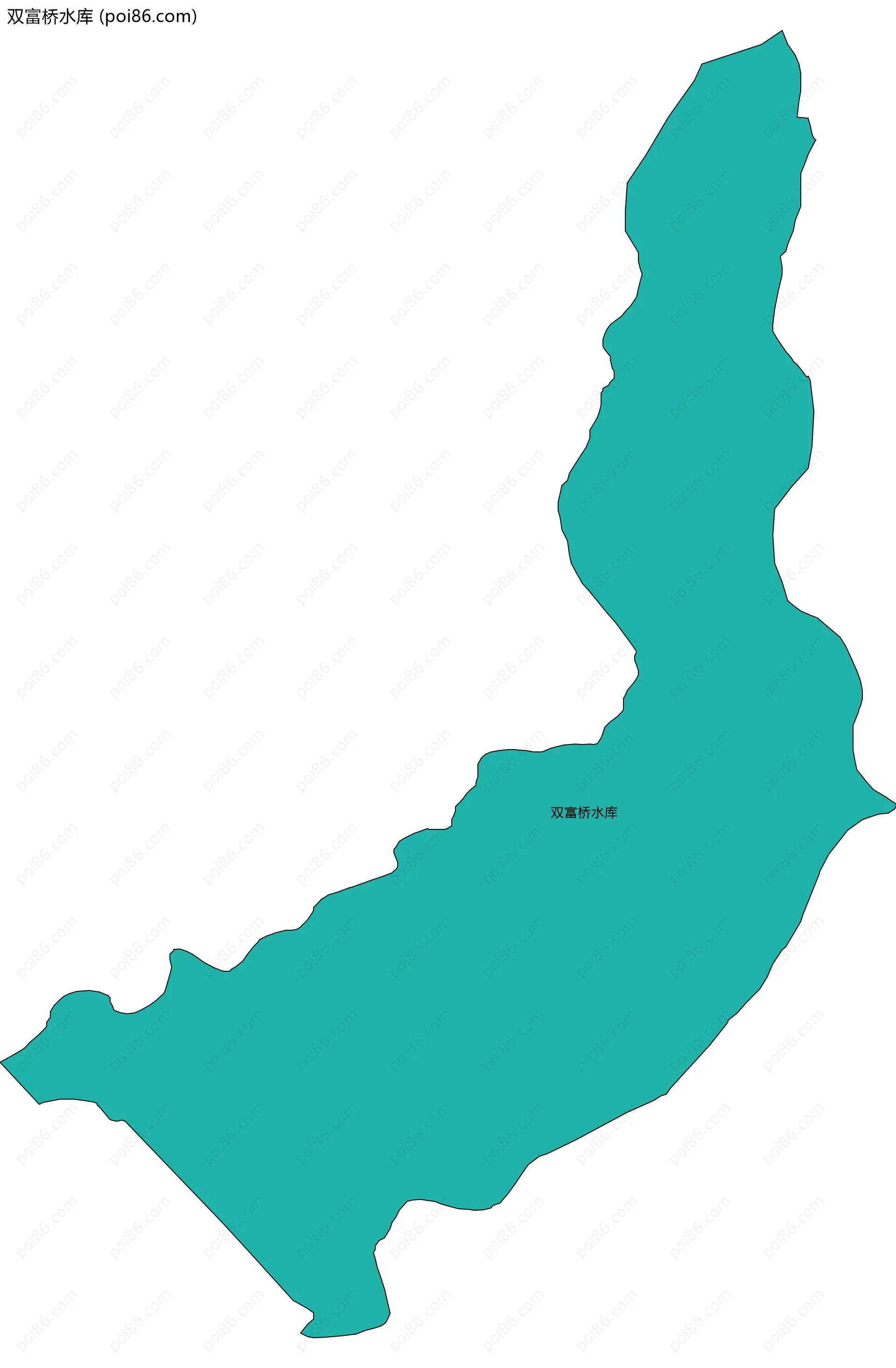 双富桥水库边界地图