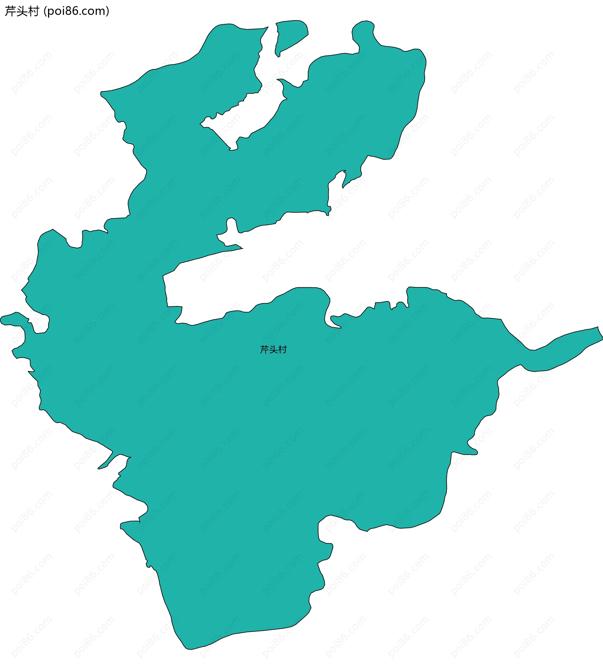 芹头村边界地图
