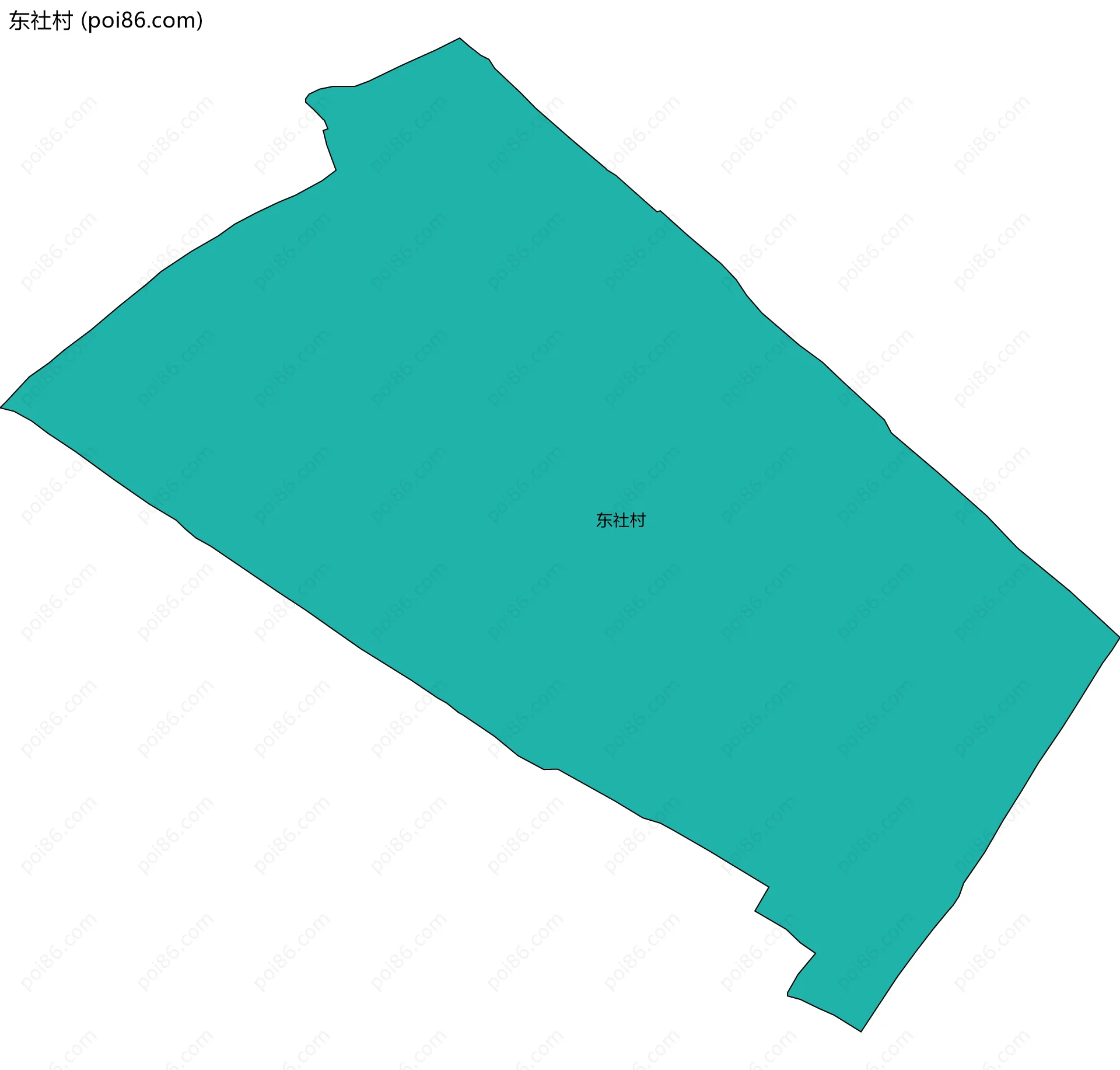 东社村边界地图