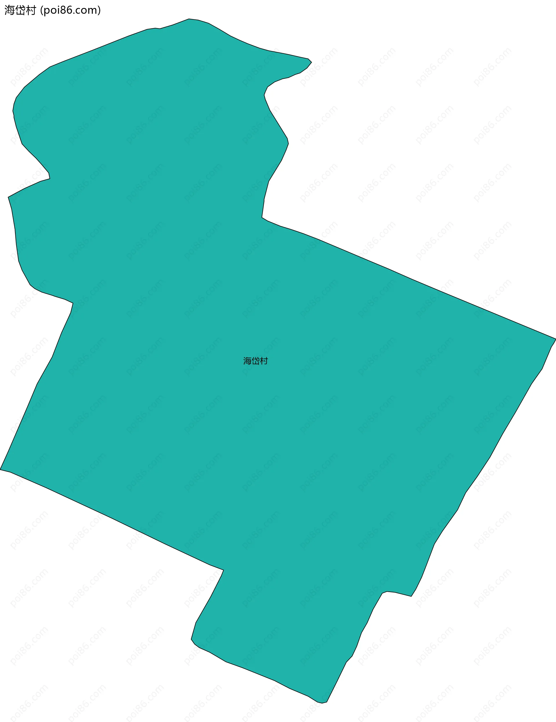 海岱村边界地图