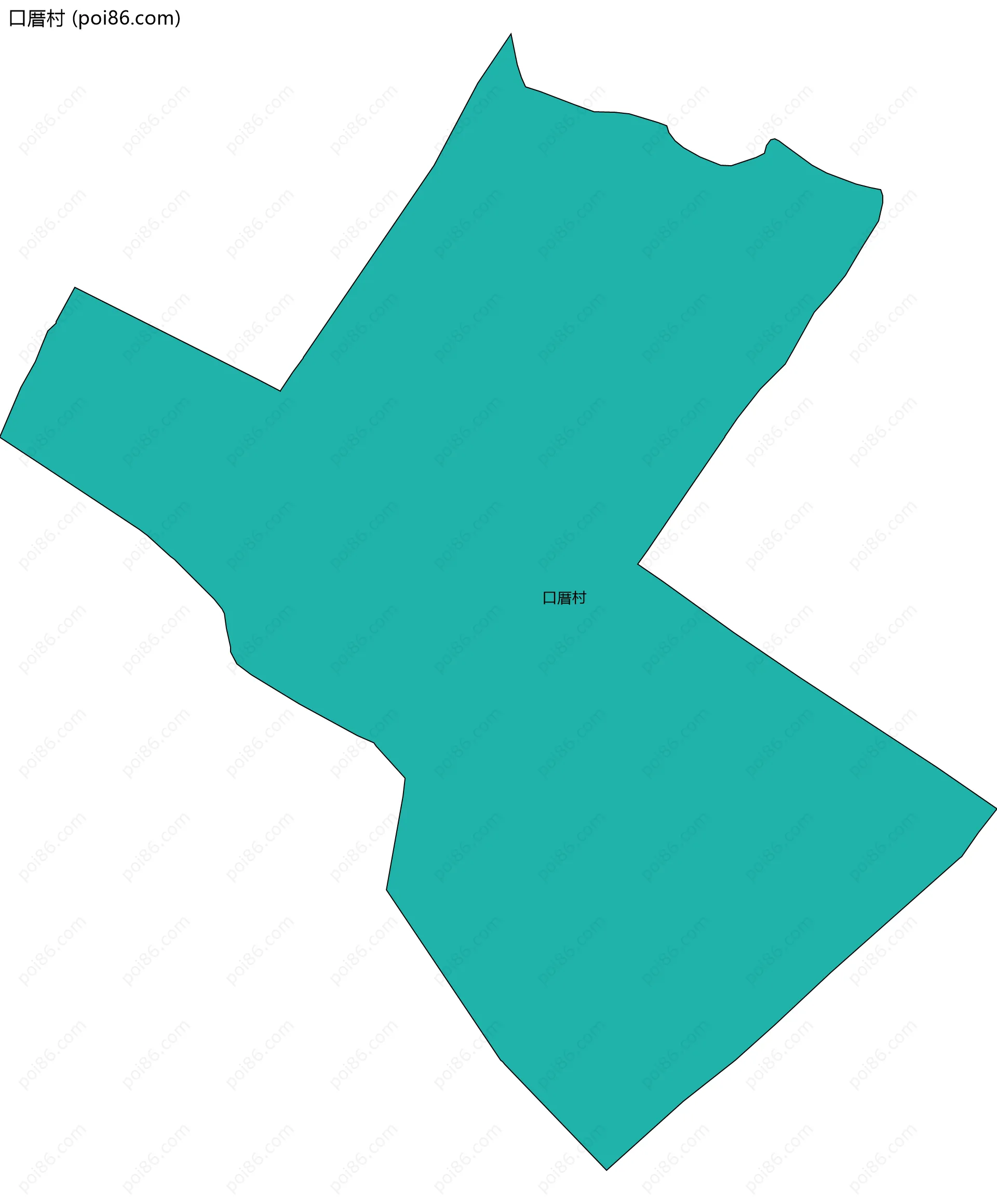 口厝村边界地图