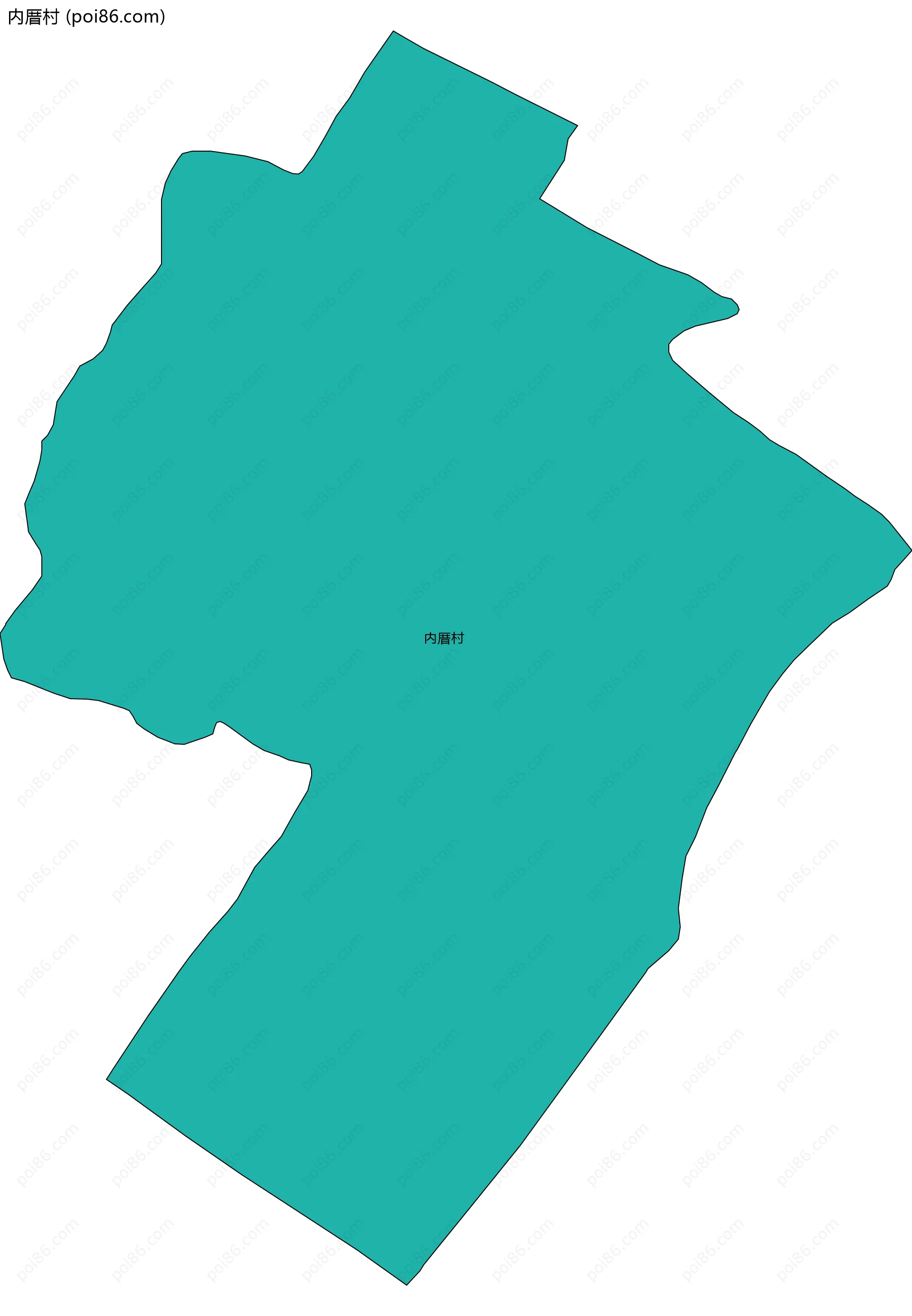 内厝村边界地图