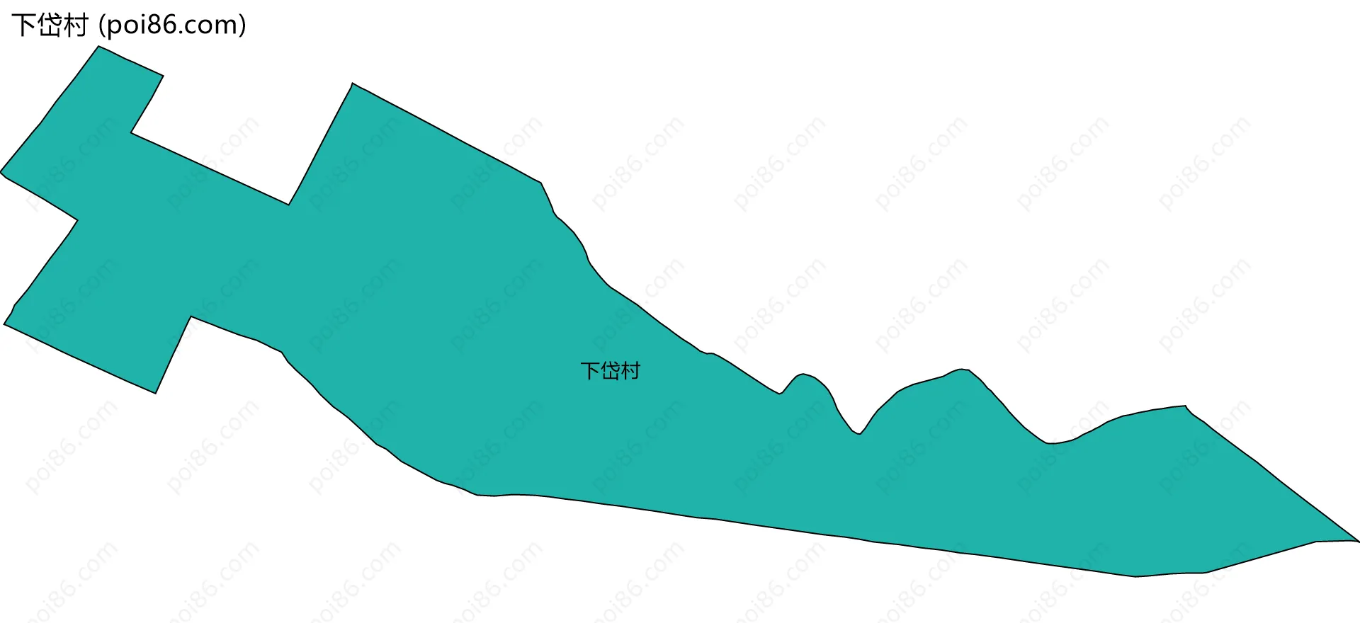 下岱村边界地图