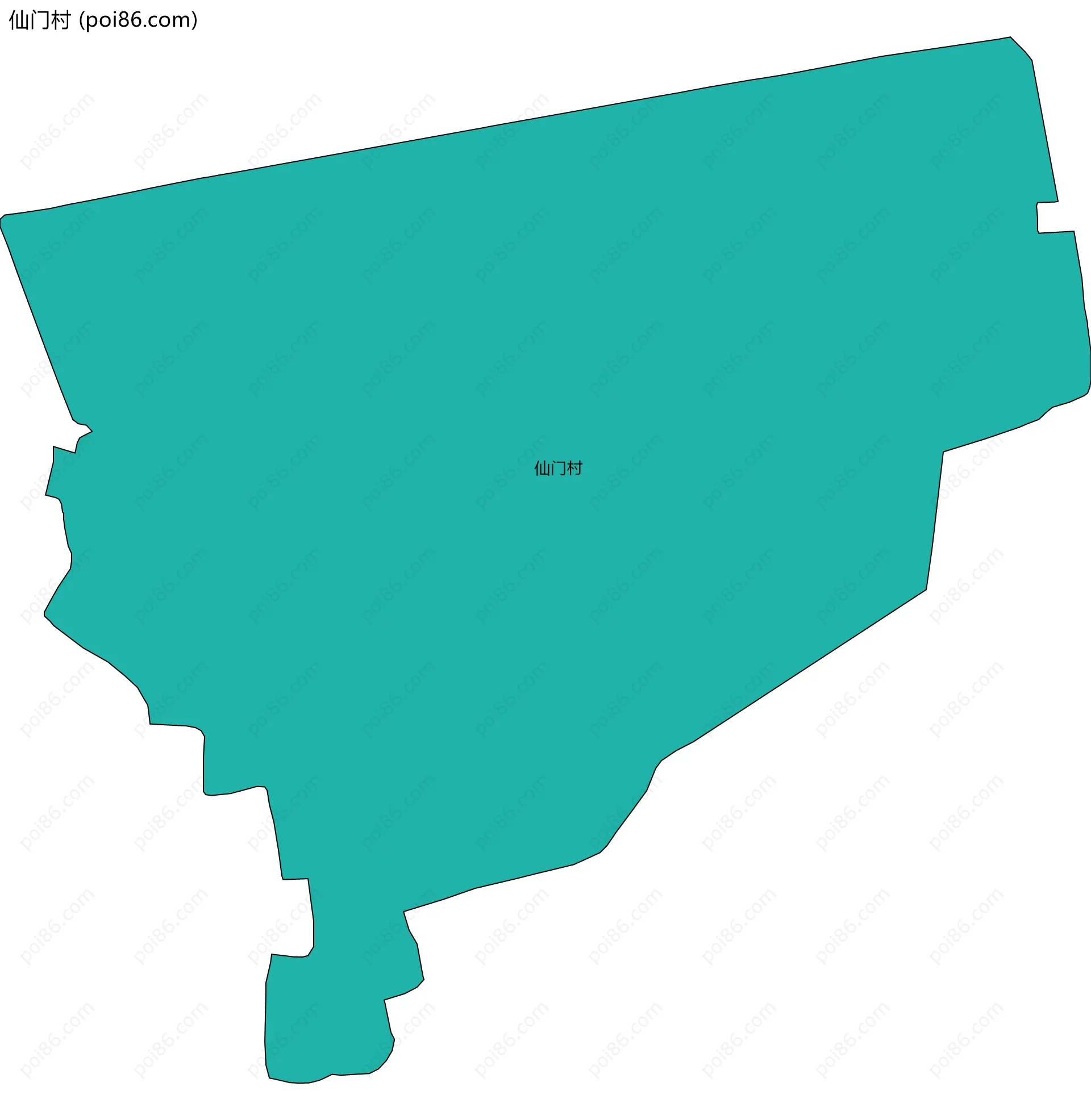 仙门村边界地图