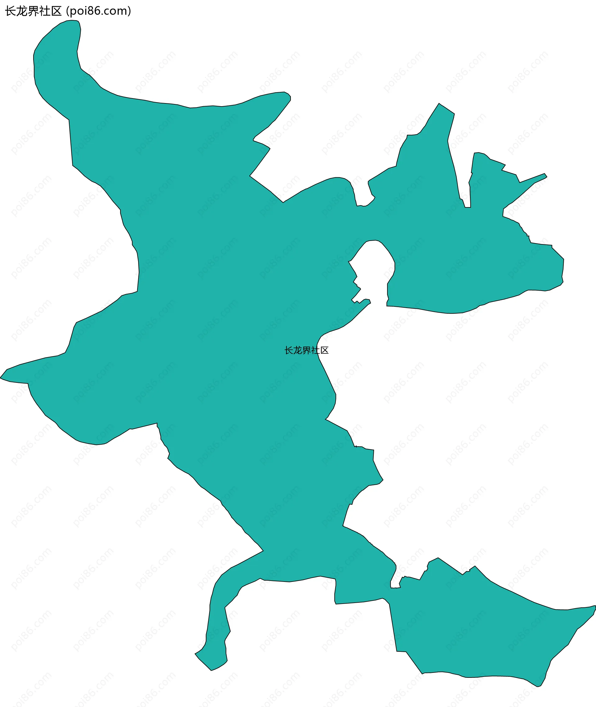 长龙界社区边界地图