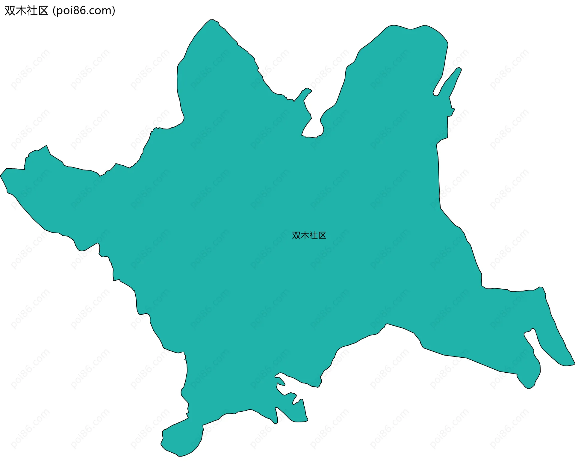 双木社区边界地图