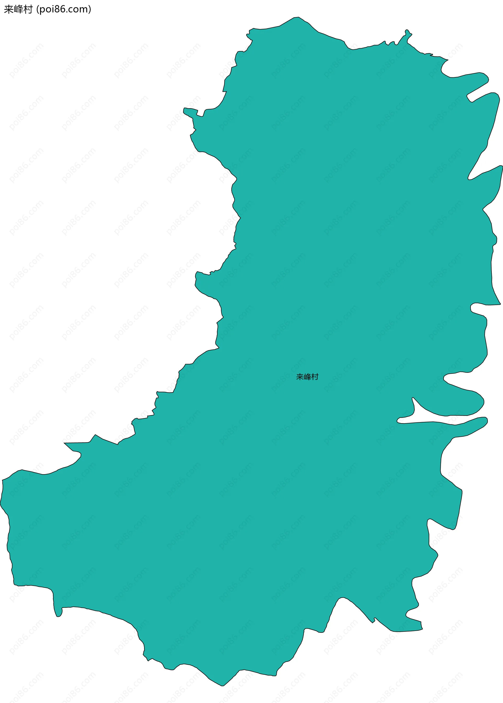来峰村边界地图