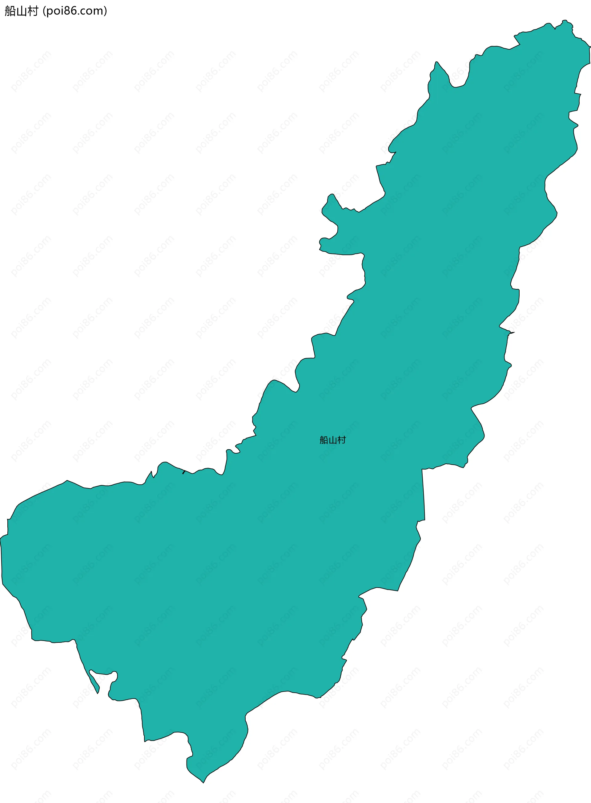 船山村边界地图