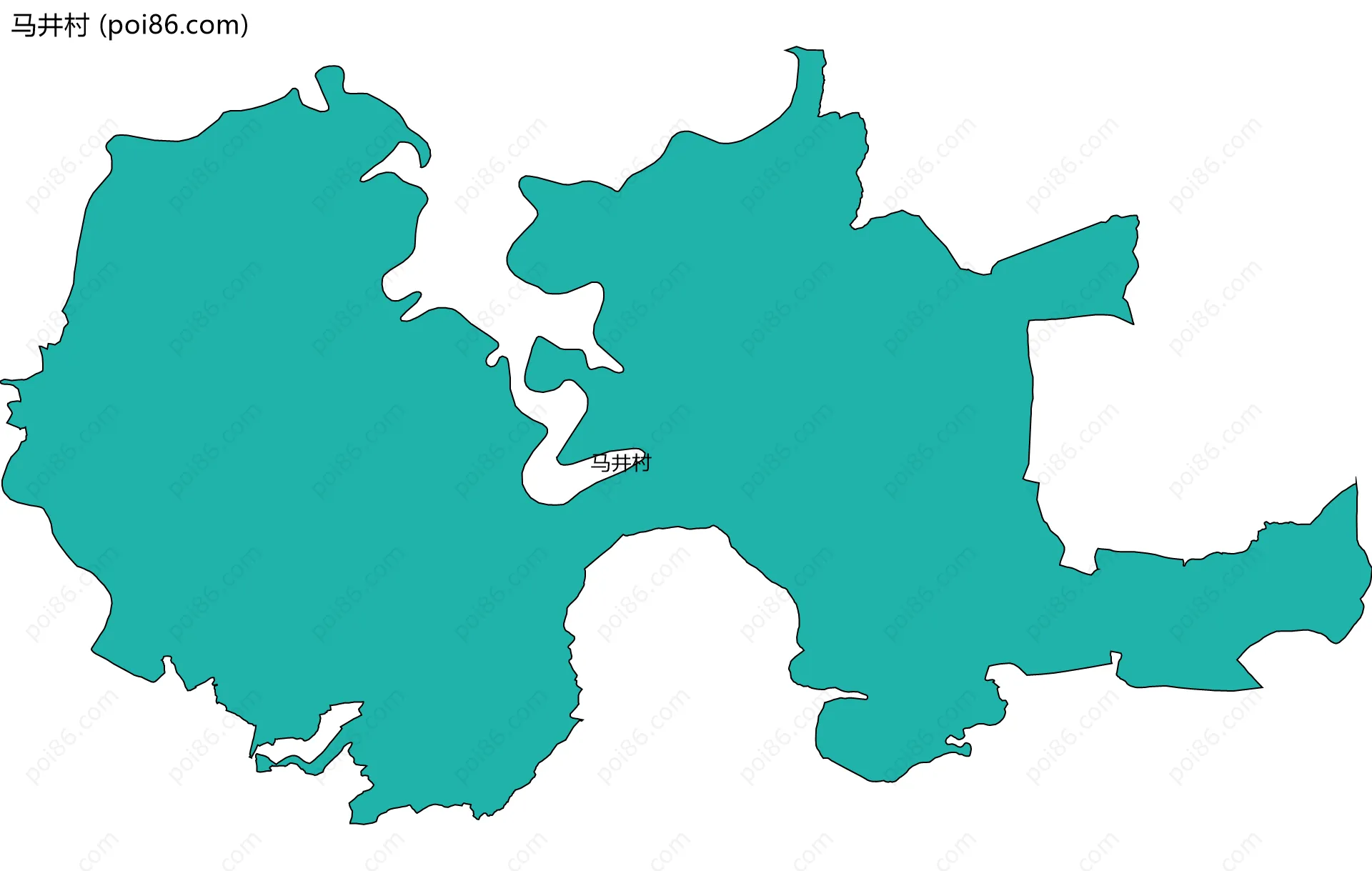 马井村边界地图
