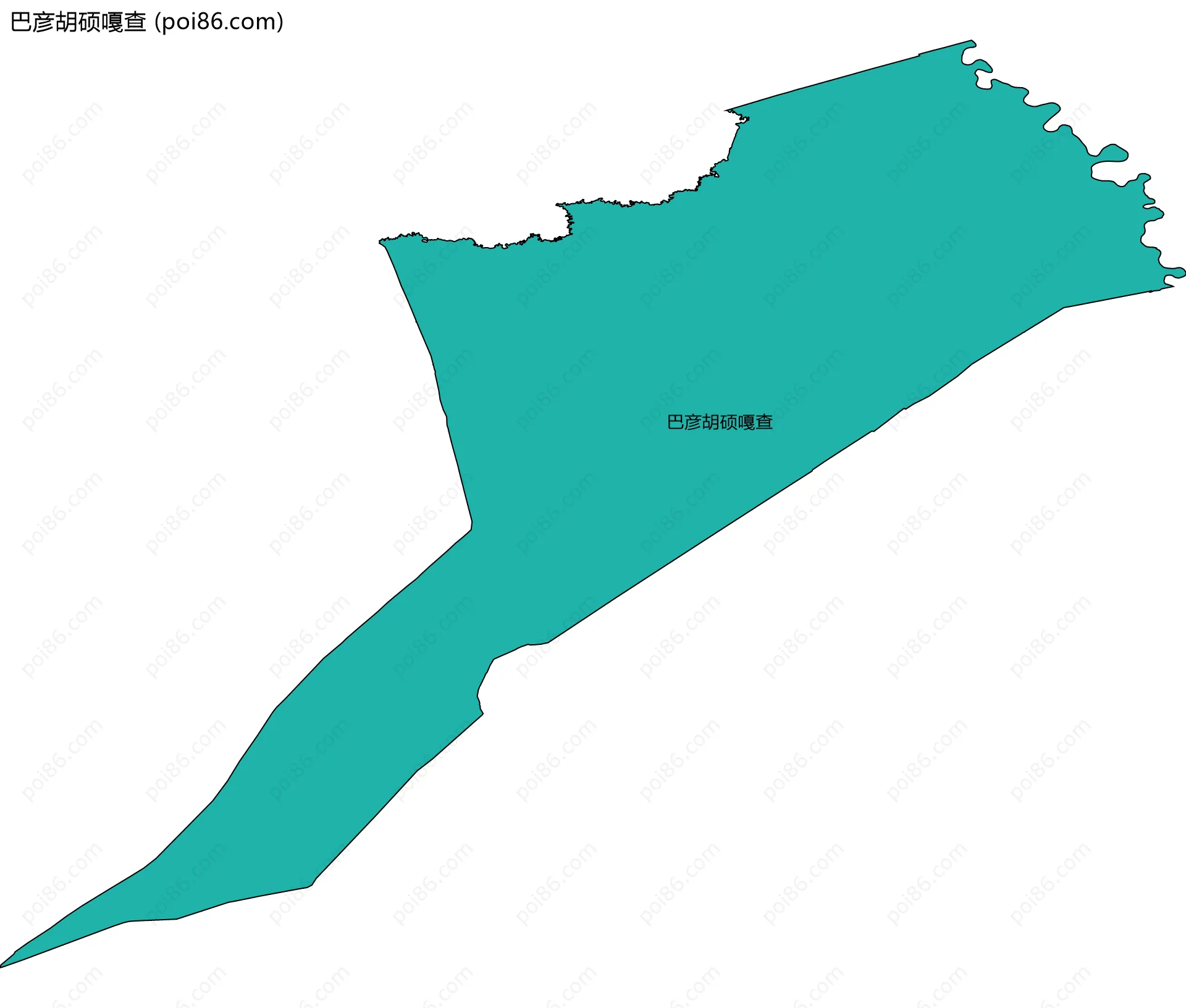 巴彦胡硕嘎查边界地图