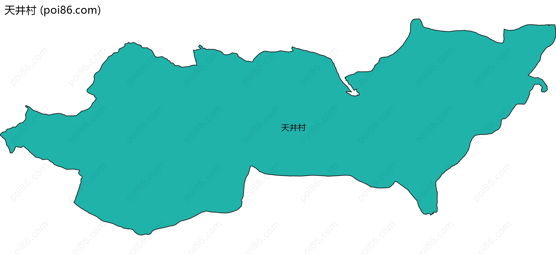 天井村边界地图