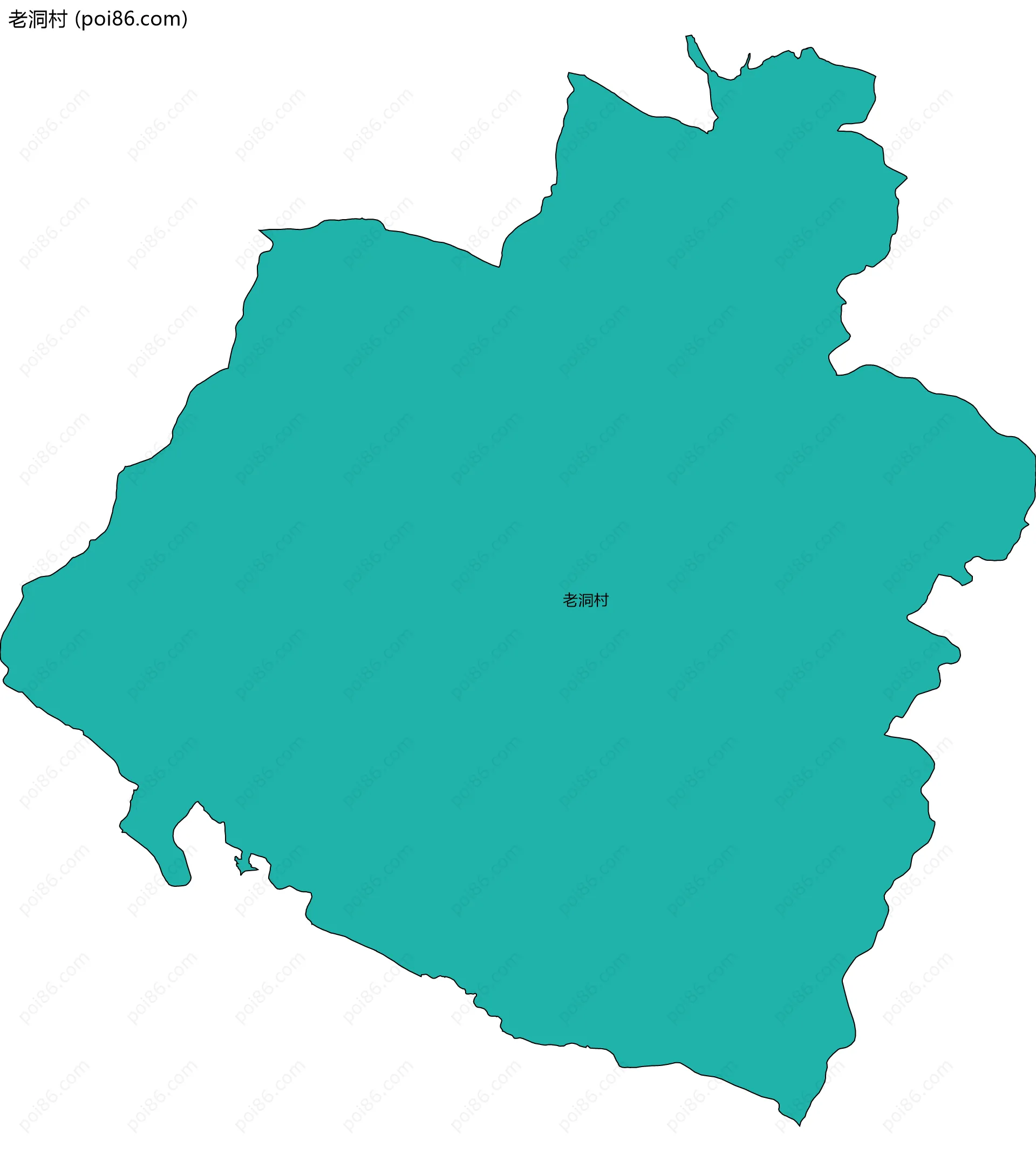 老洞村边界地图