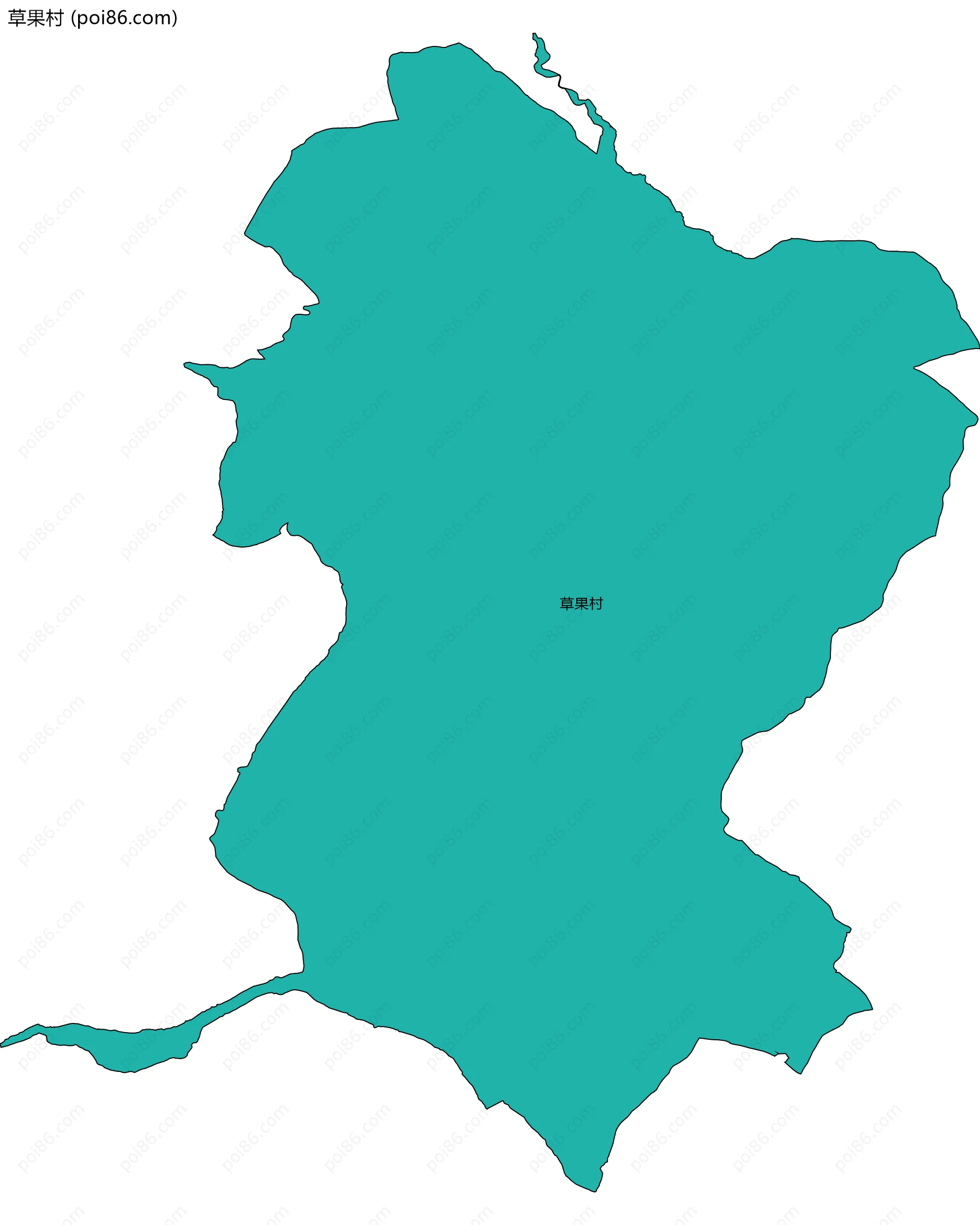 草果村边界地图