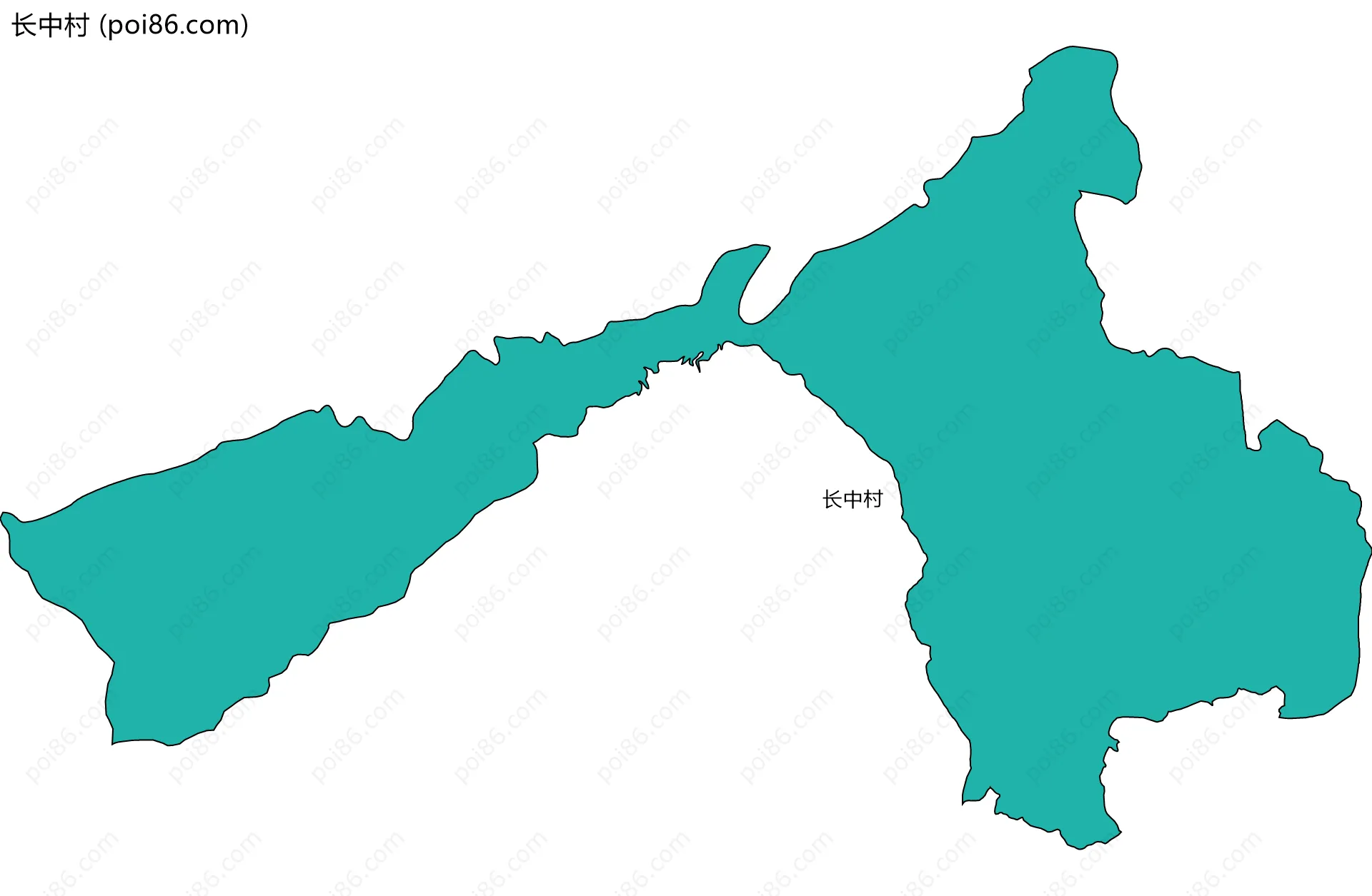 长中村边界地图