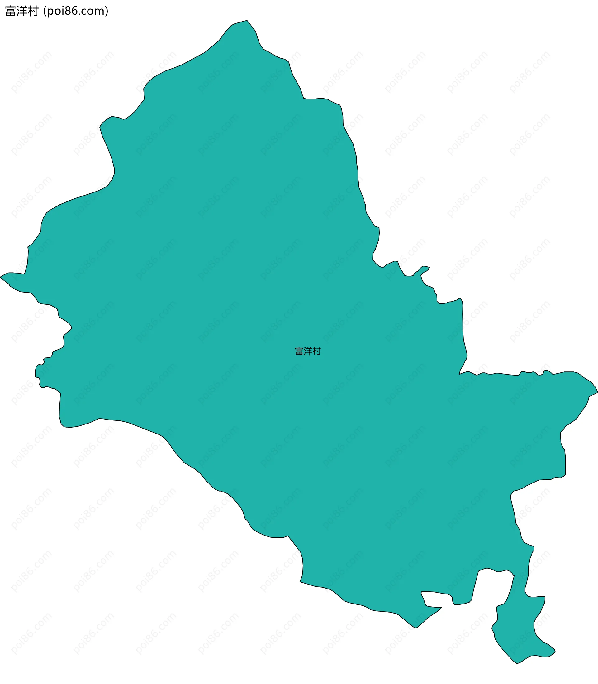富洋村边界地图