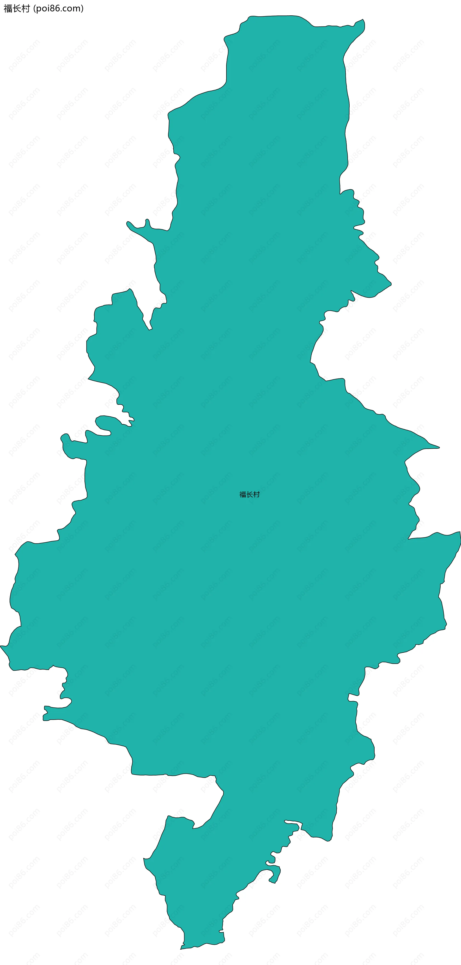 福长村边界地图