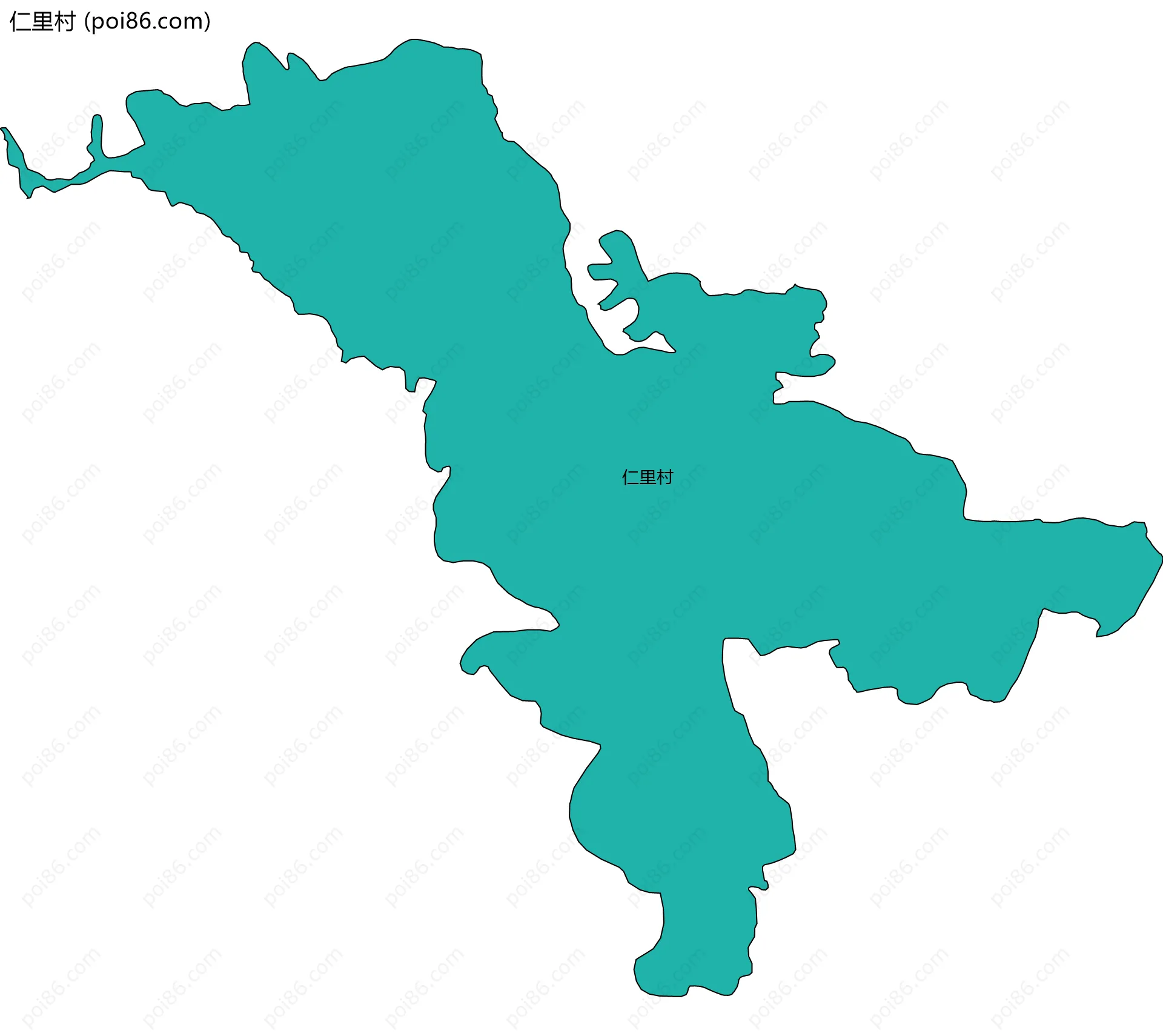 仁里村边界地图