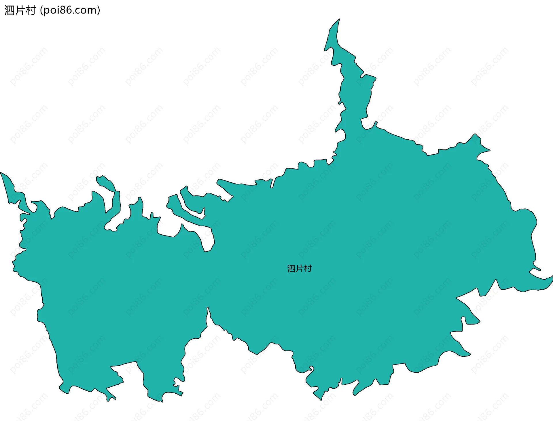 泗片村边界地图