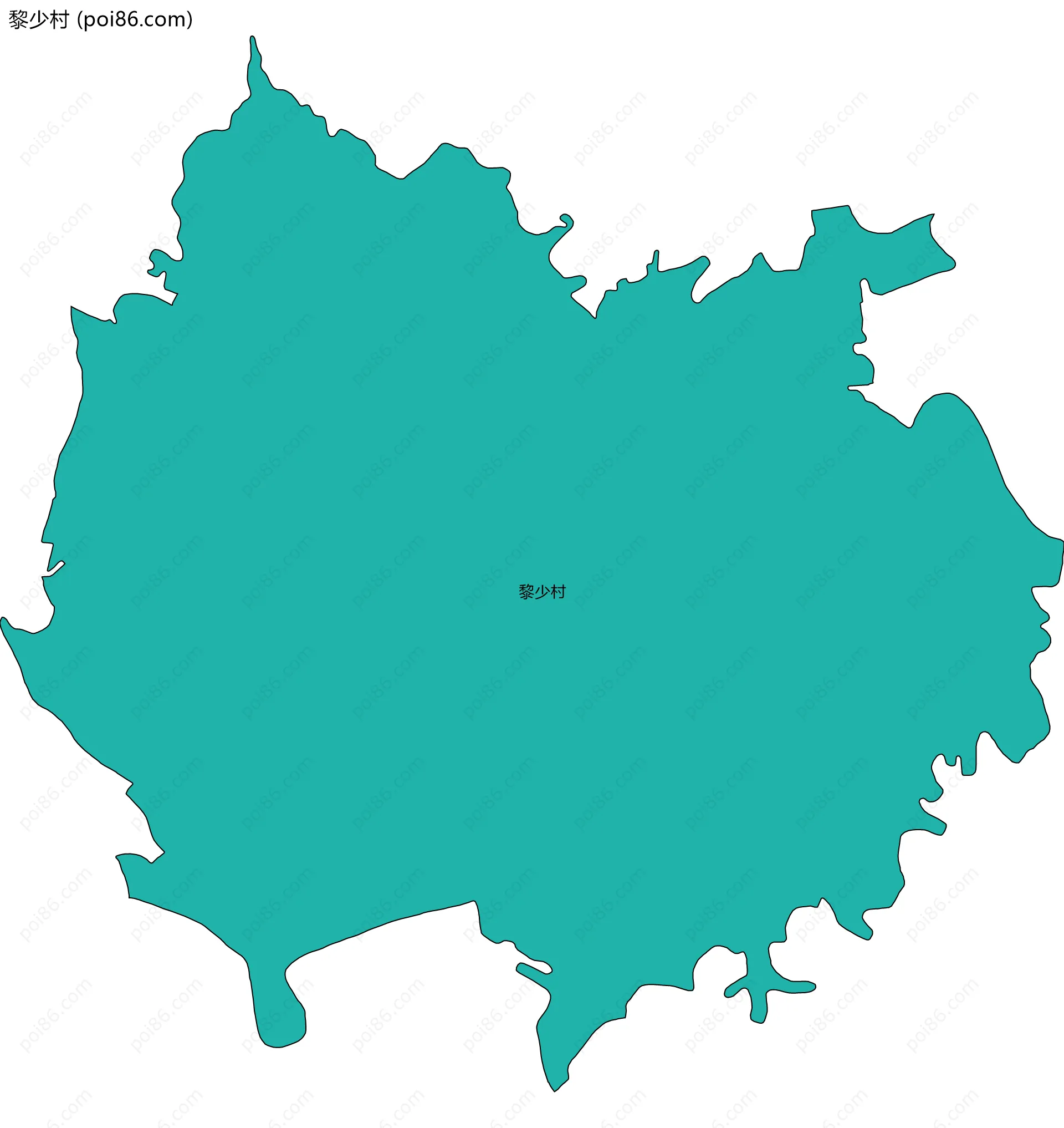 黎少村边界地图