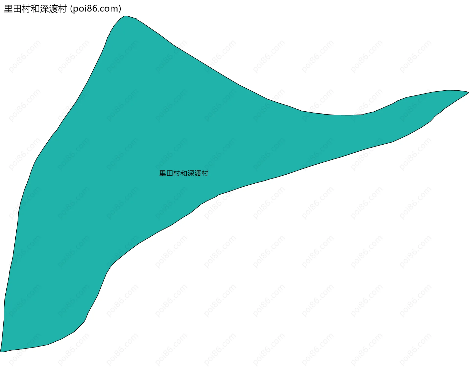 里田村和深渡村边界地图