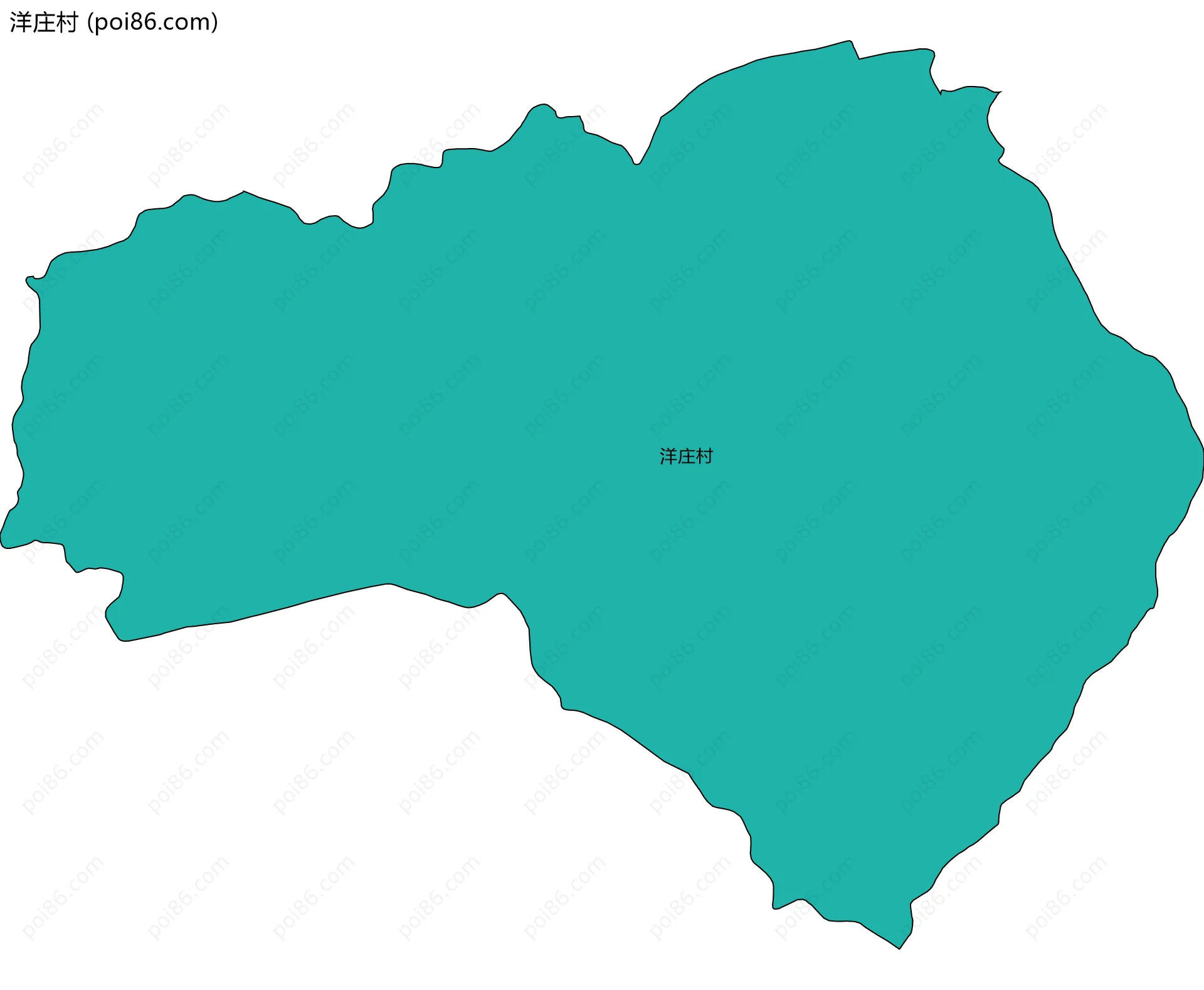 洋庄村边界地图