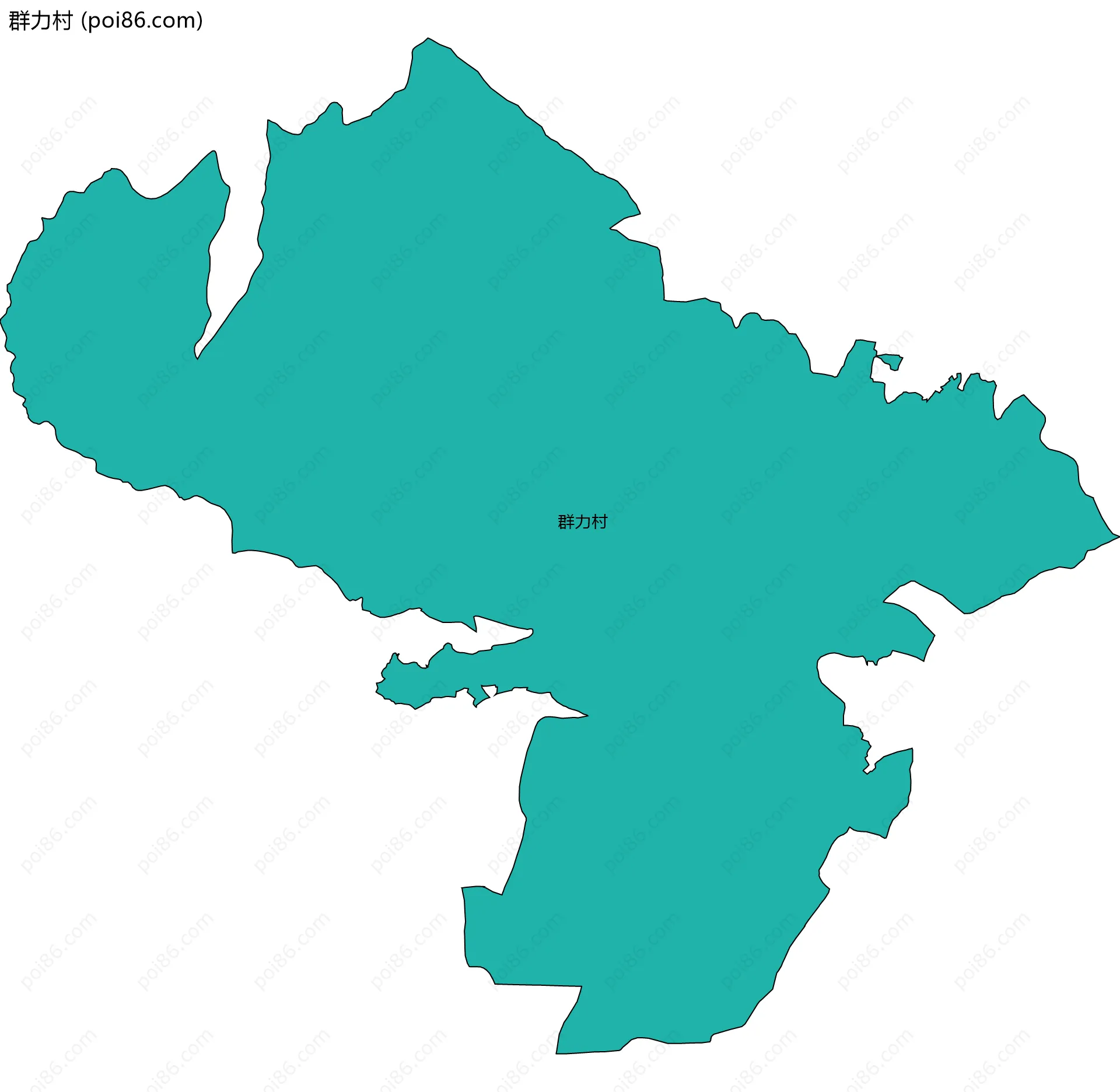 群力村边界地图