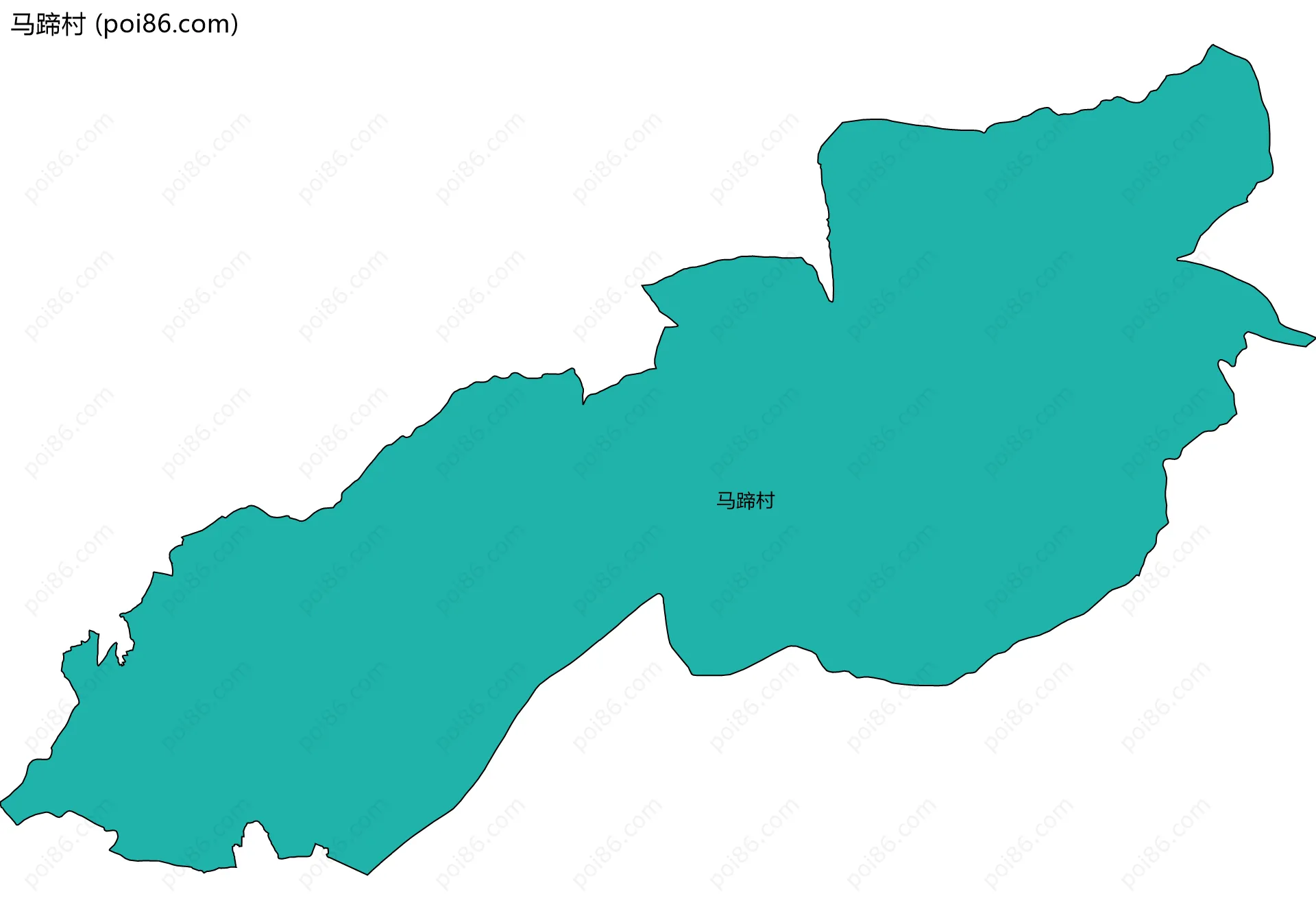 马蹄村边界地图