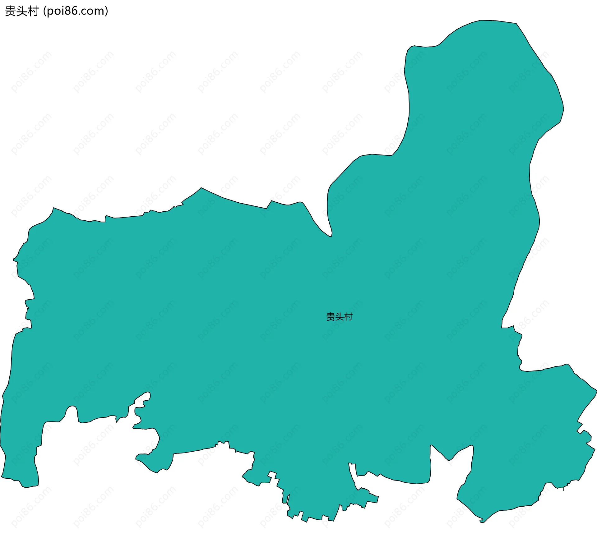 贵头村边界地图