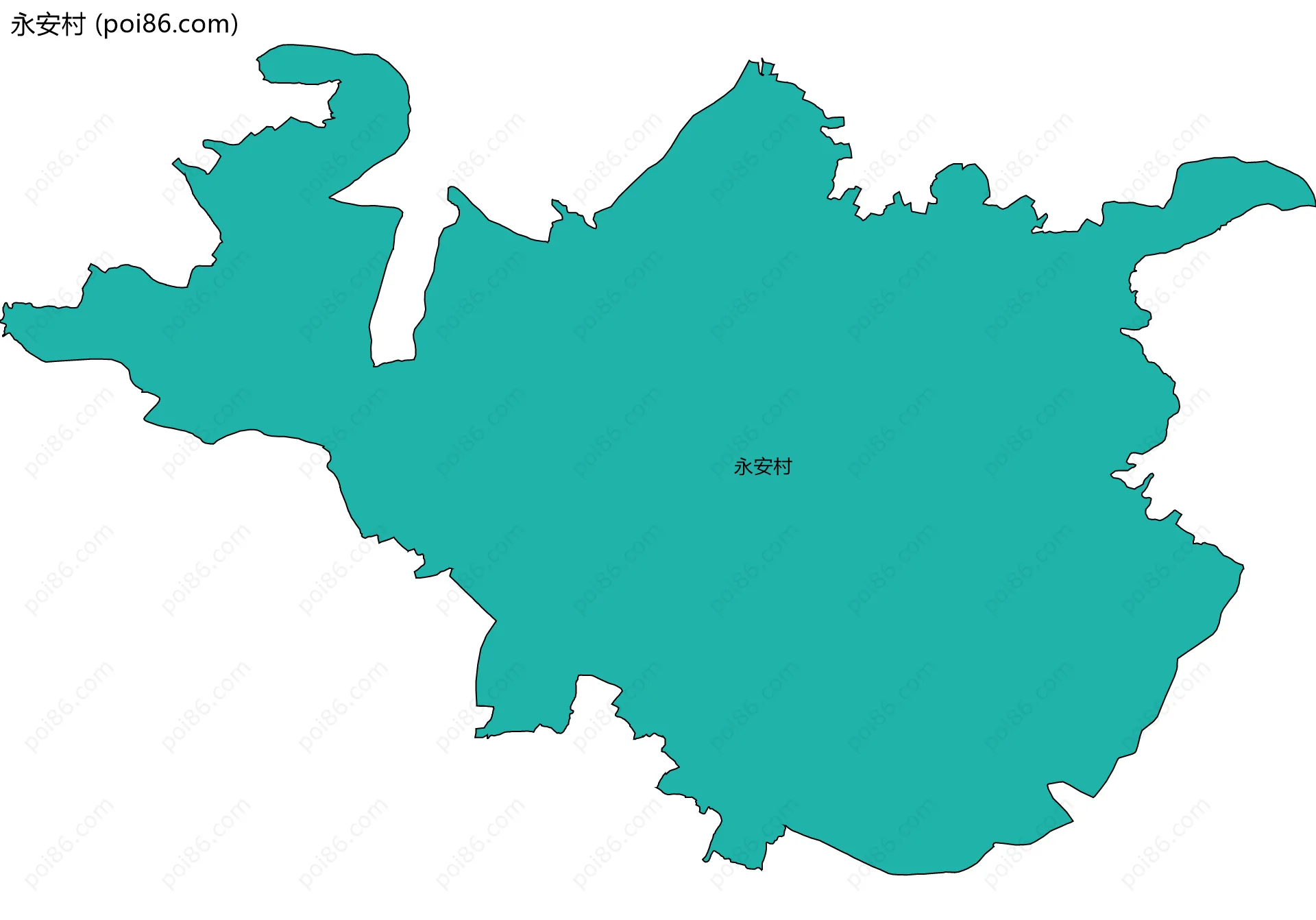 永安村边界地图