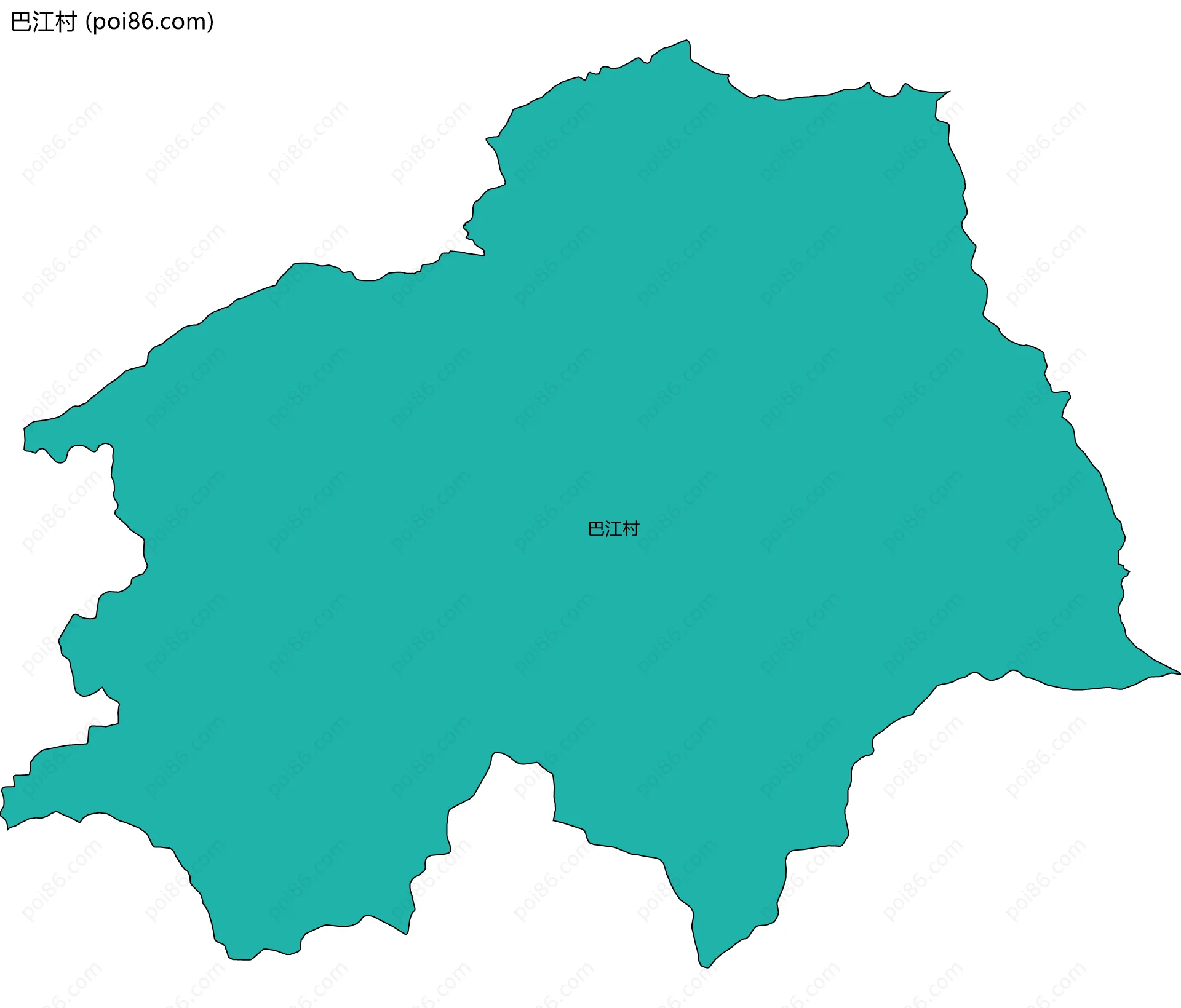巴江村边界地图