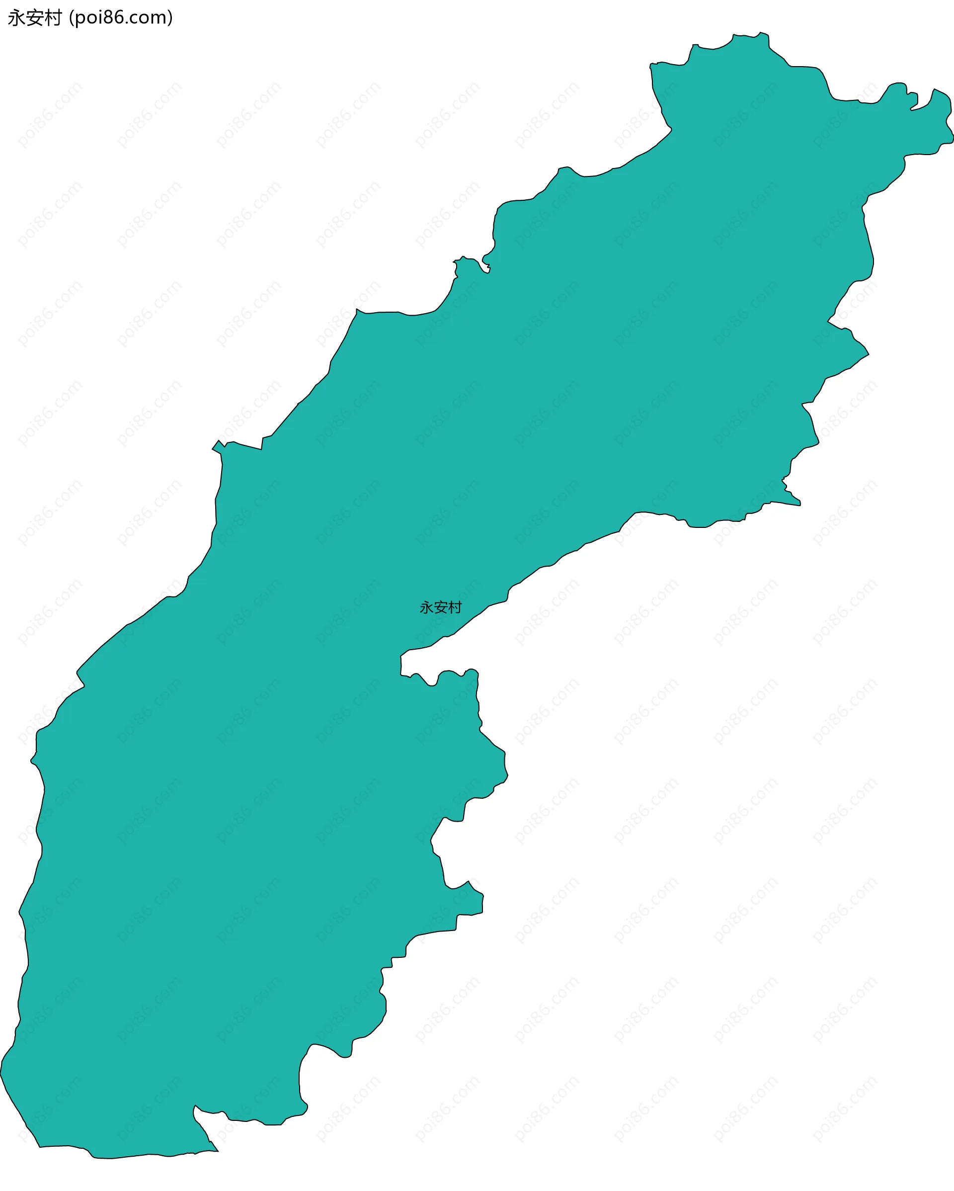 永安村边界地图