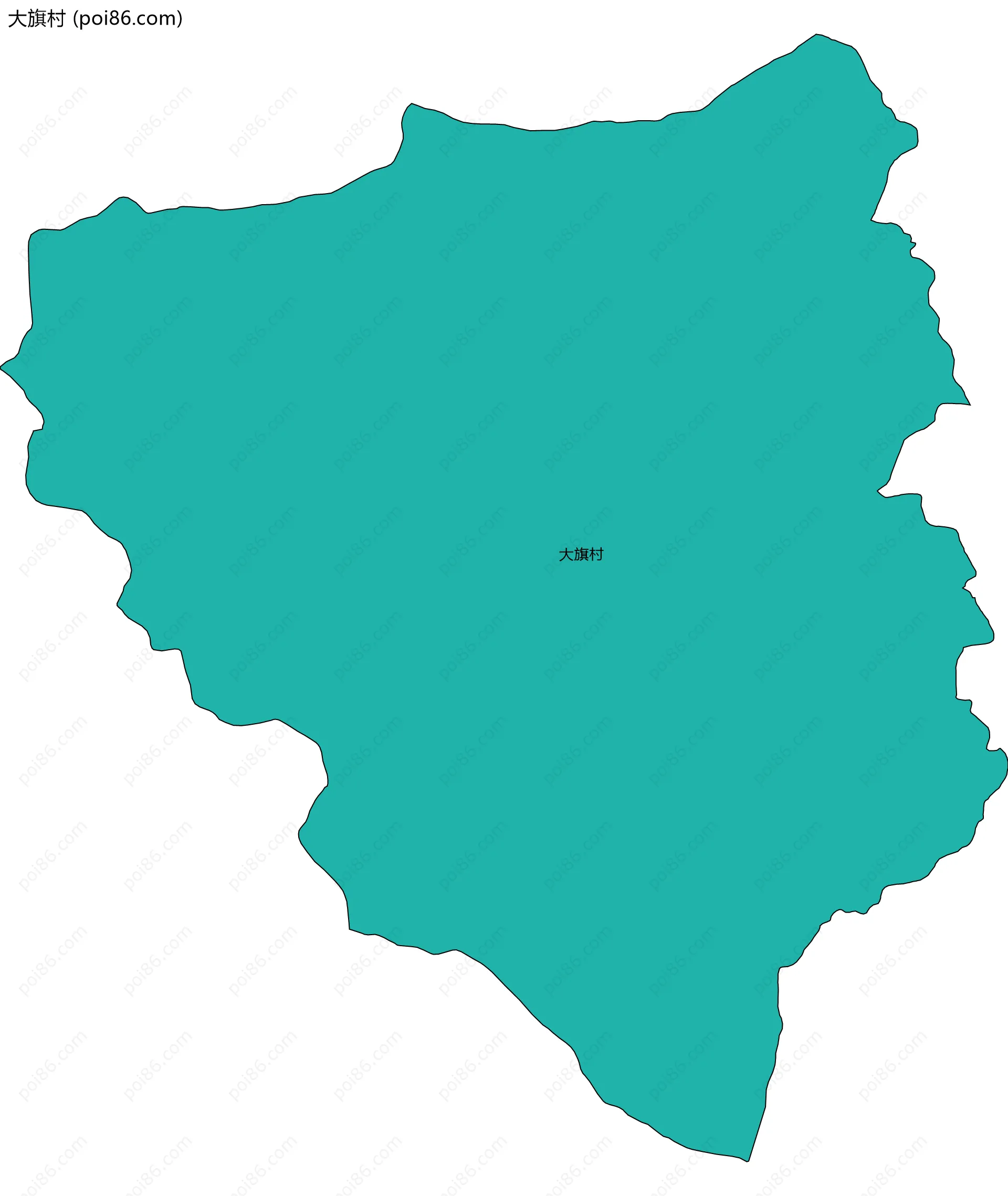 大旗村边界地图