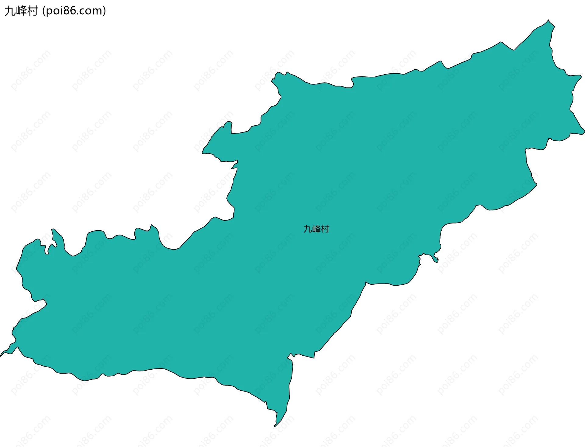 九峰村边界地图