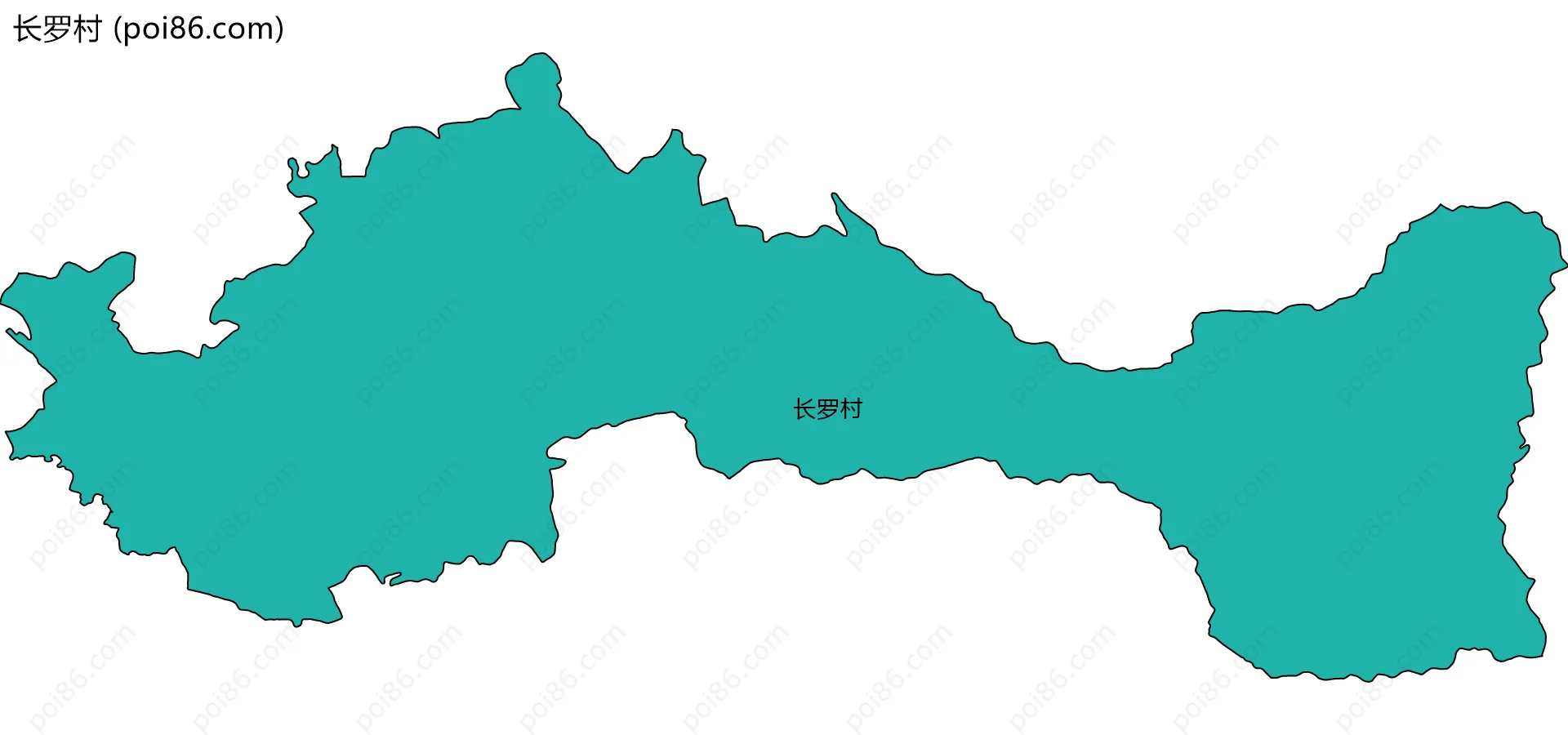 长罗村边界地图