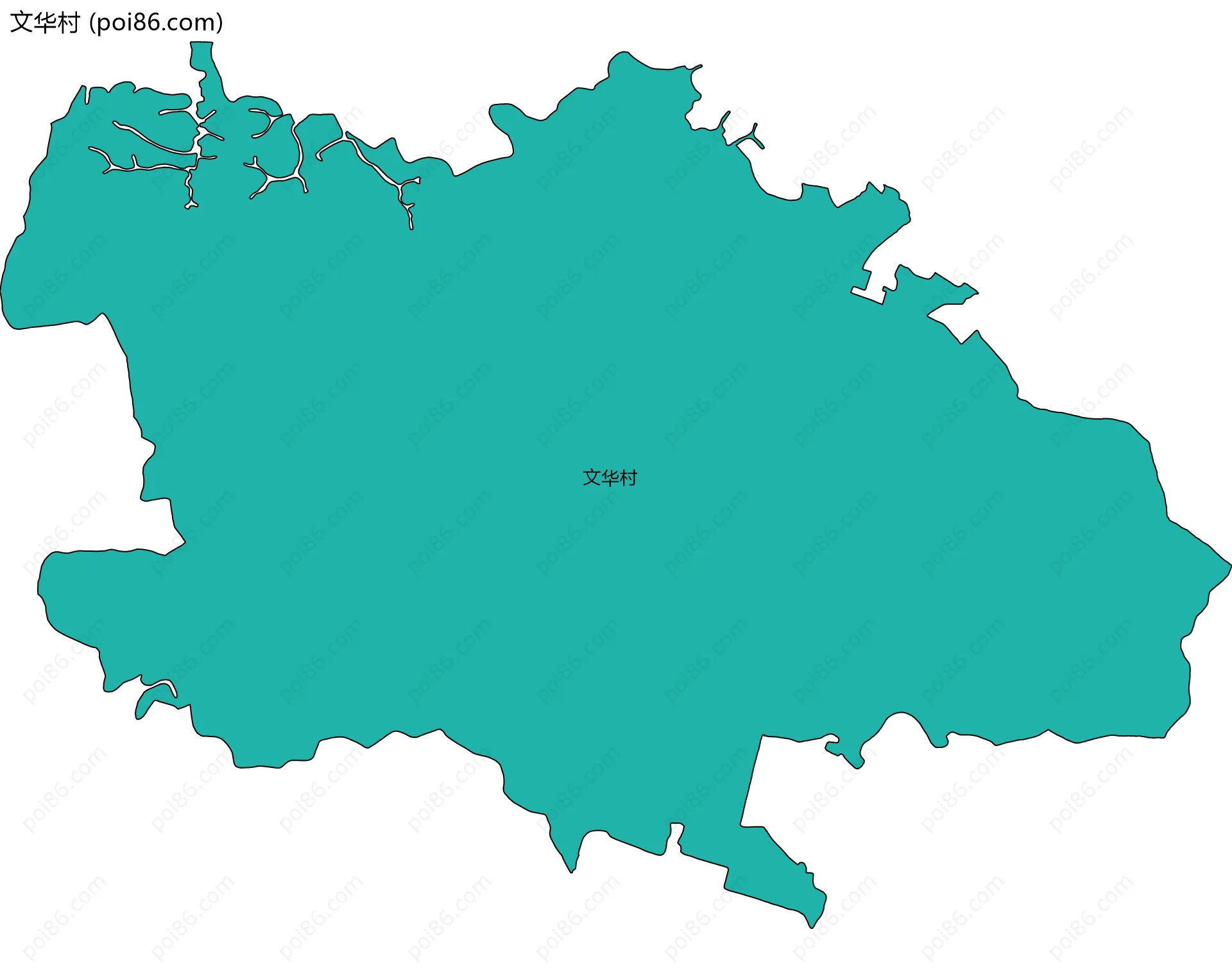 文华村边界地图