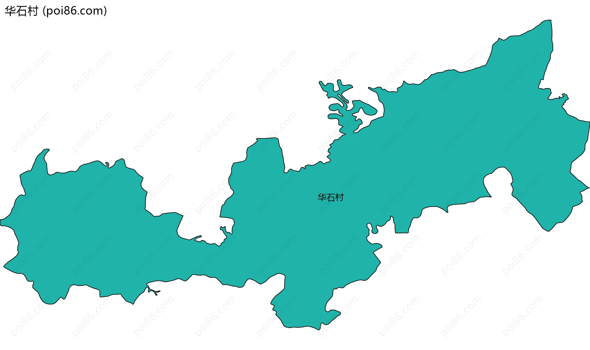 华石村边界地图