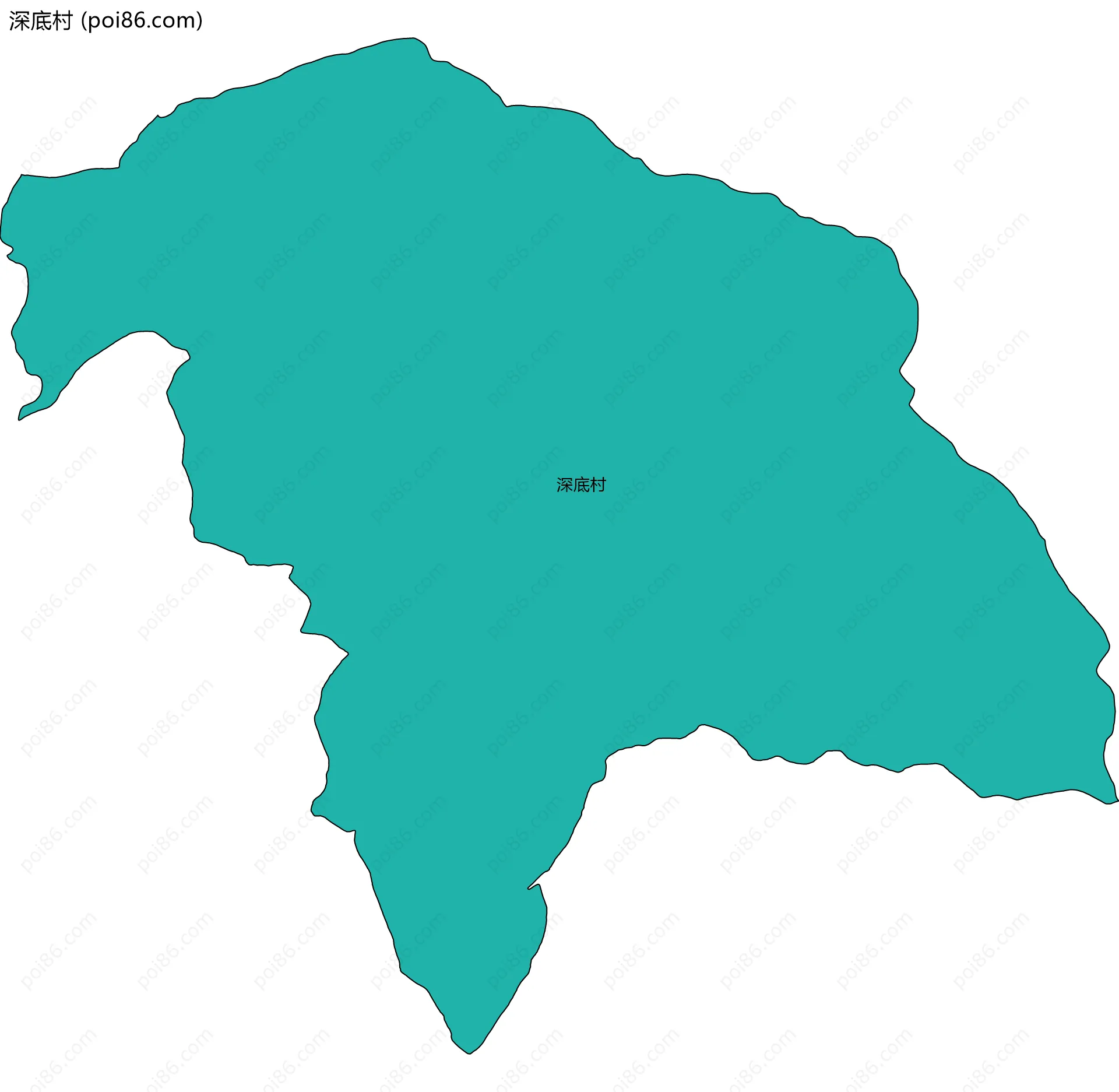 深底村边界地图