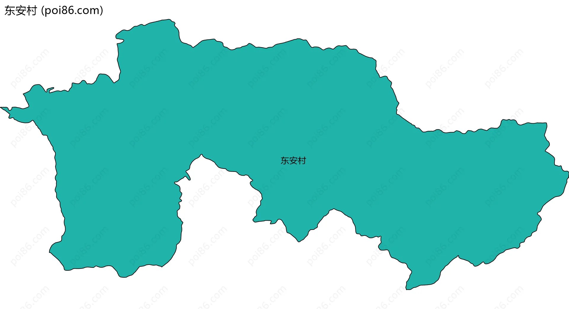 东安村边界地图