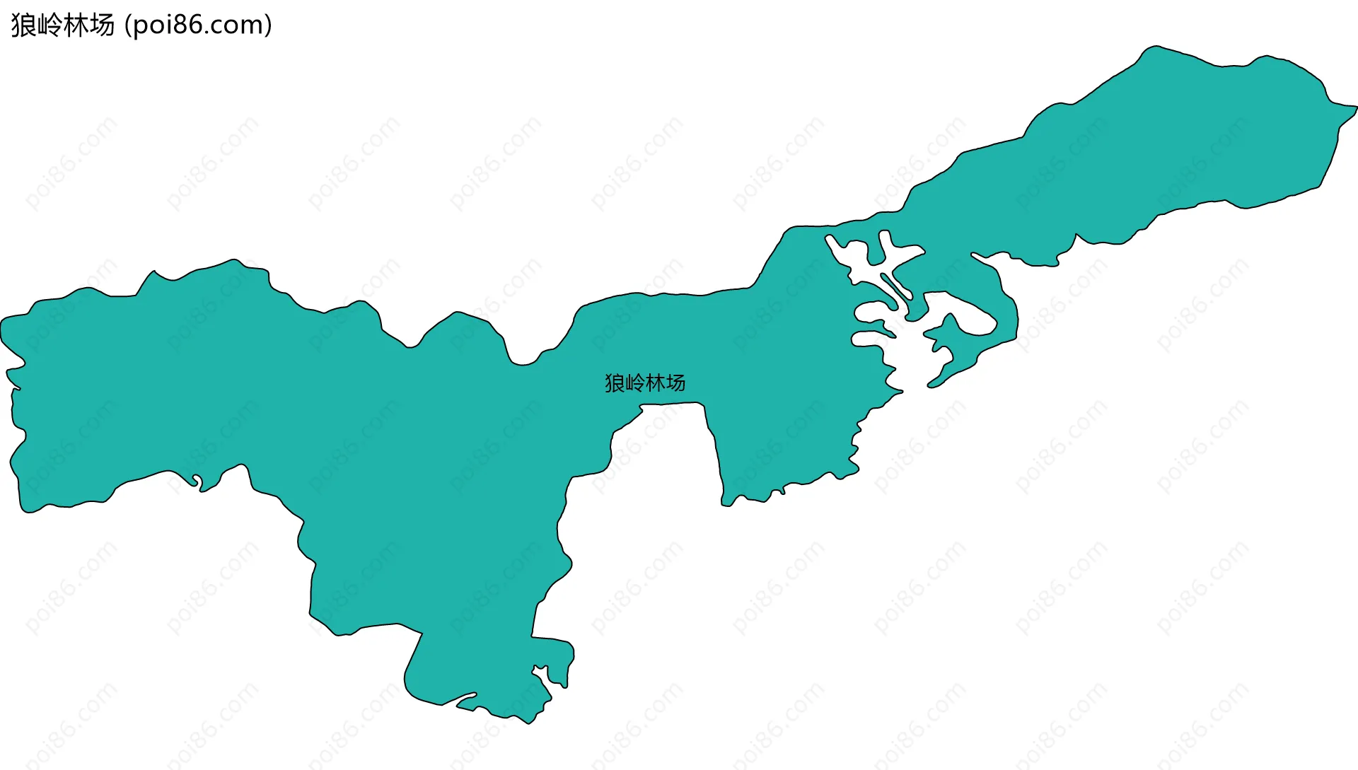 狼岭林场边界地图