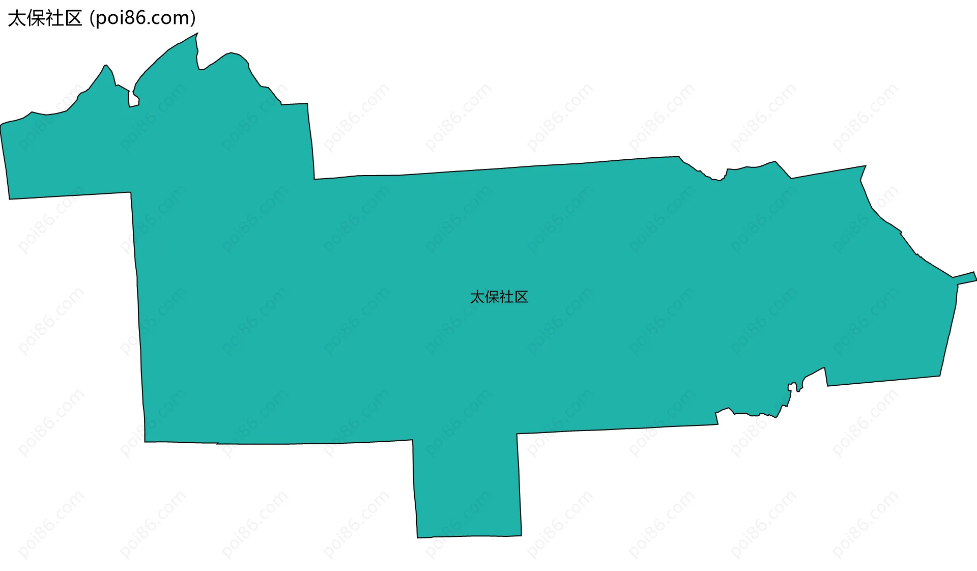 太保社区边界地图