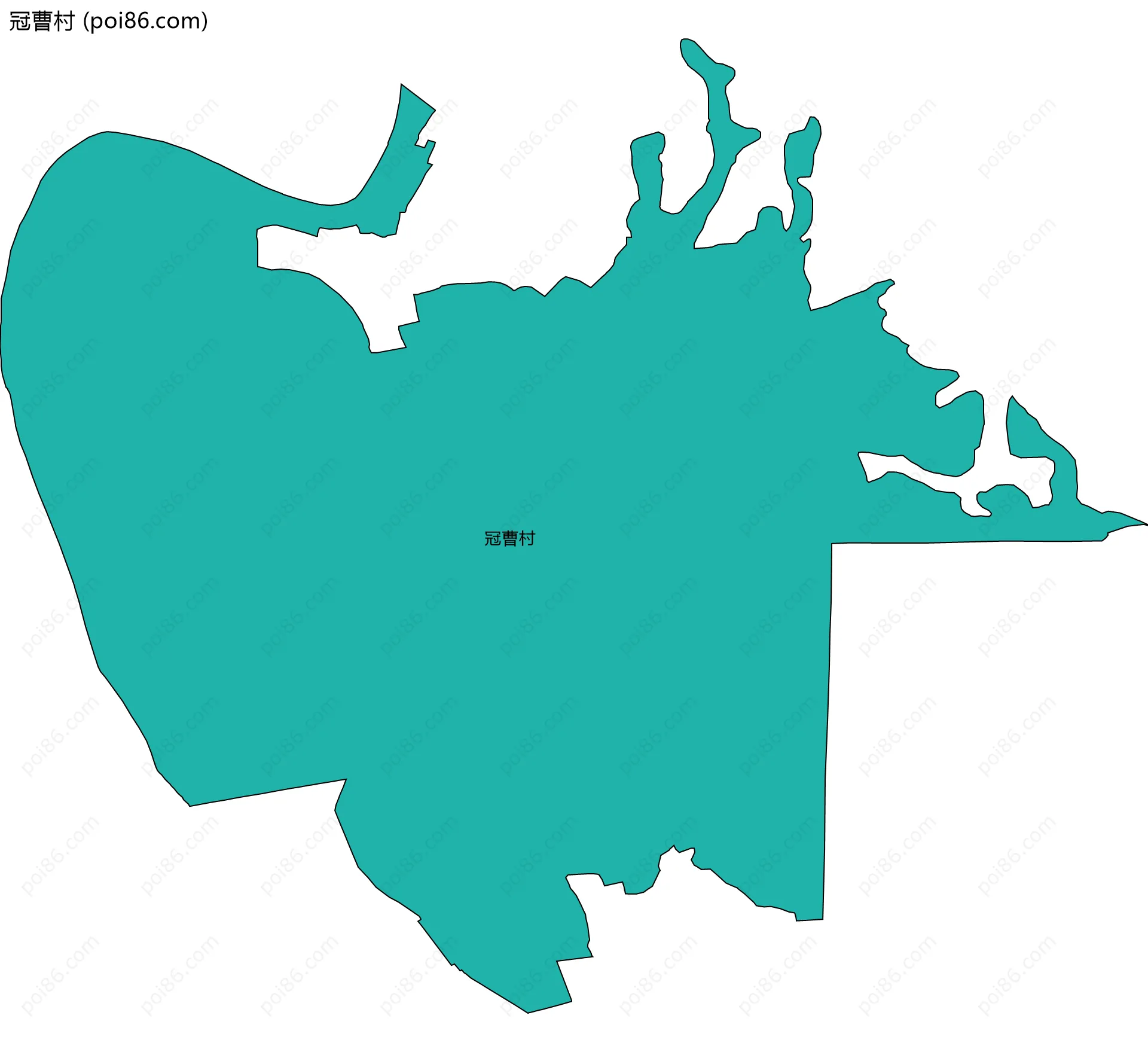 冠曹村边界地图
