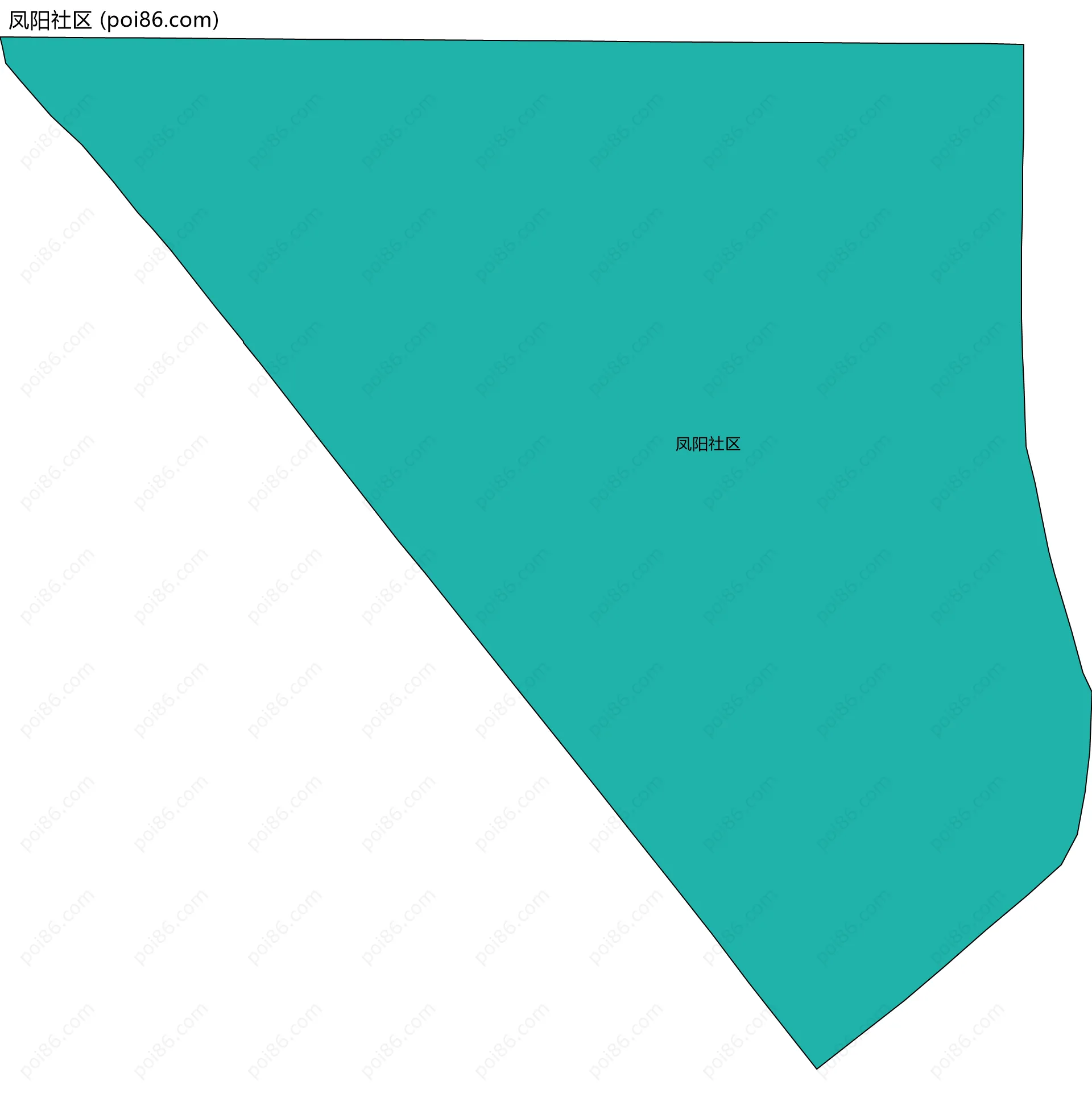 凤阳社区边界地图