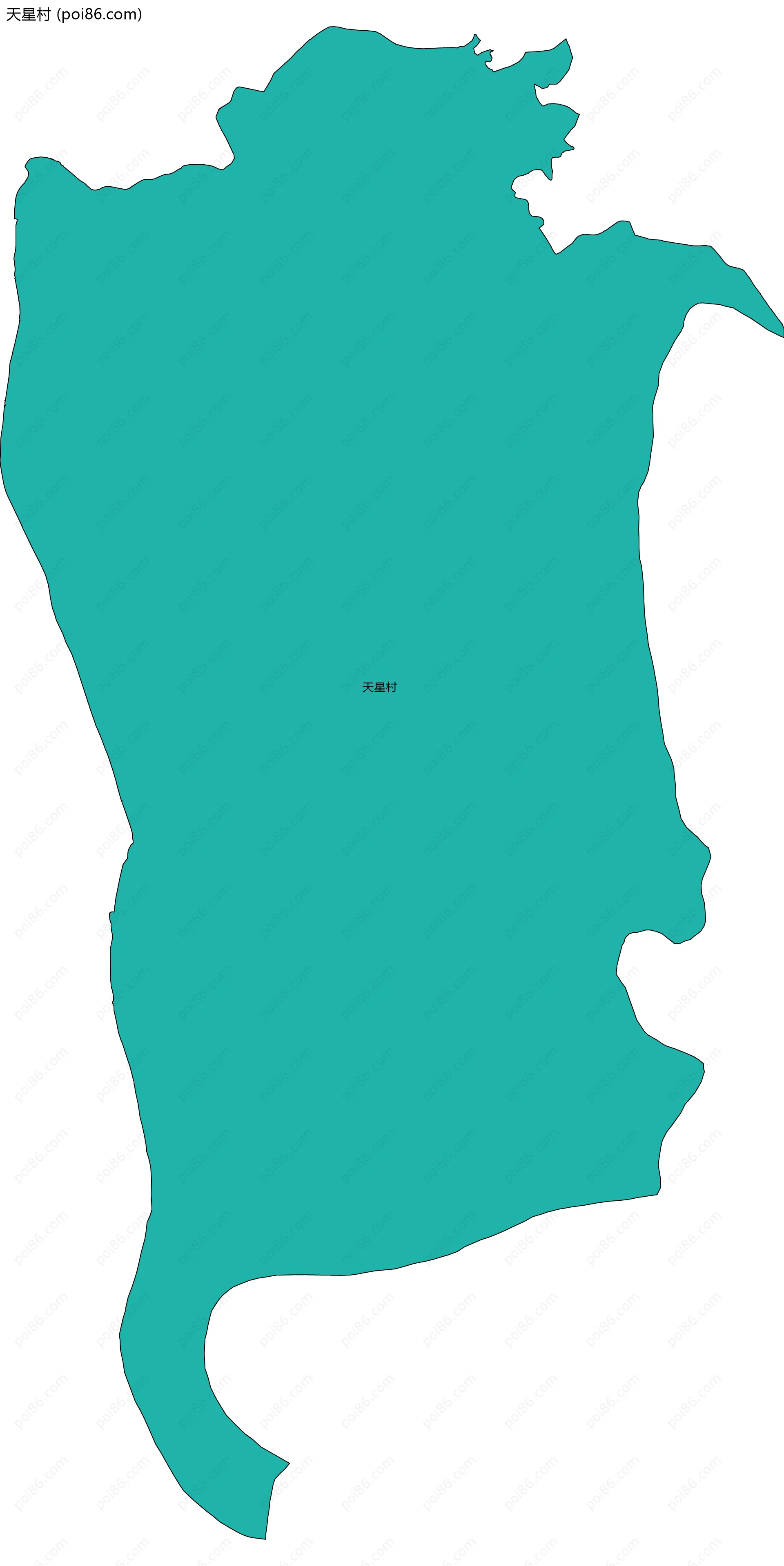 天星村边界地图