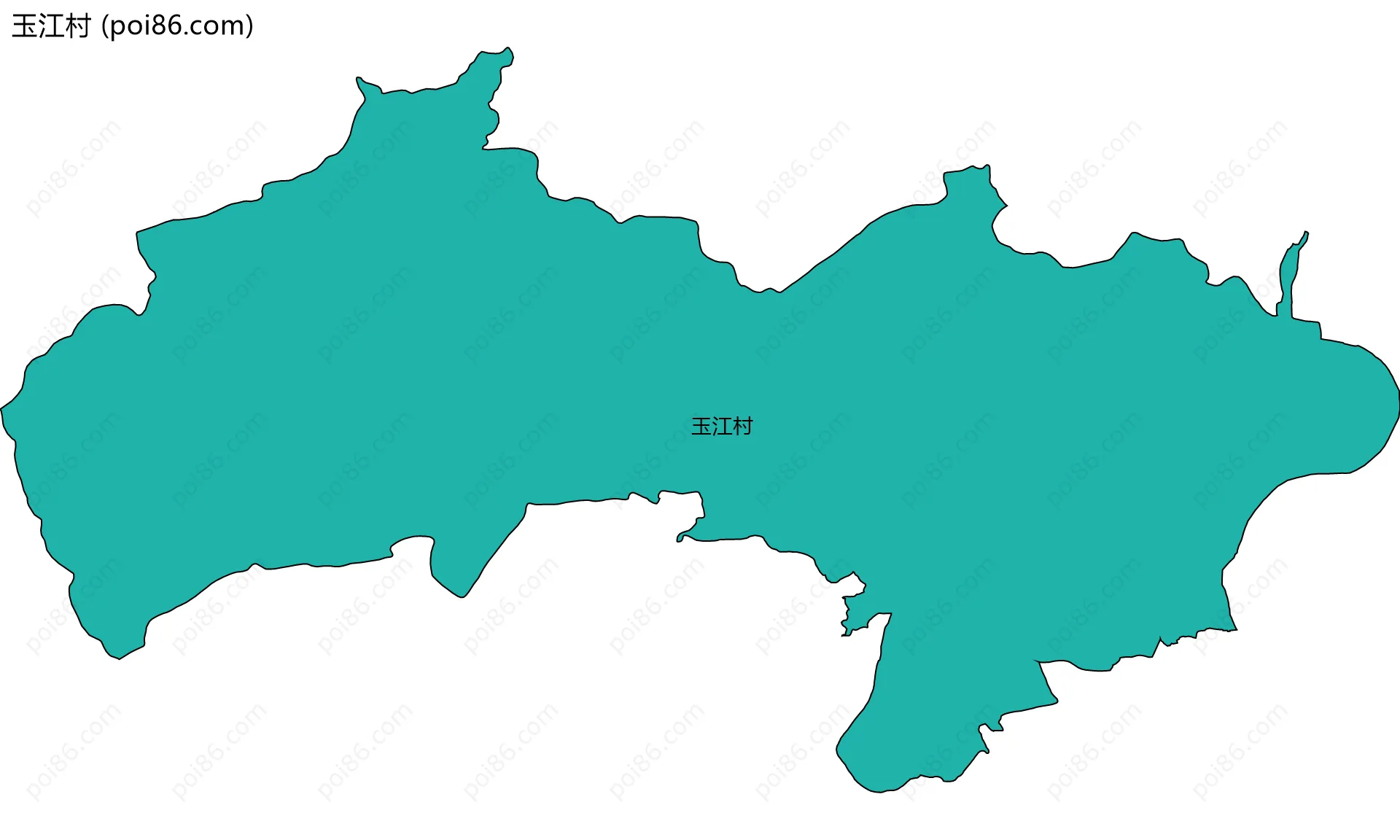 玉江村边界地图