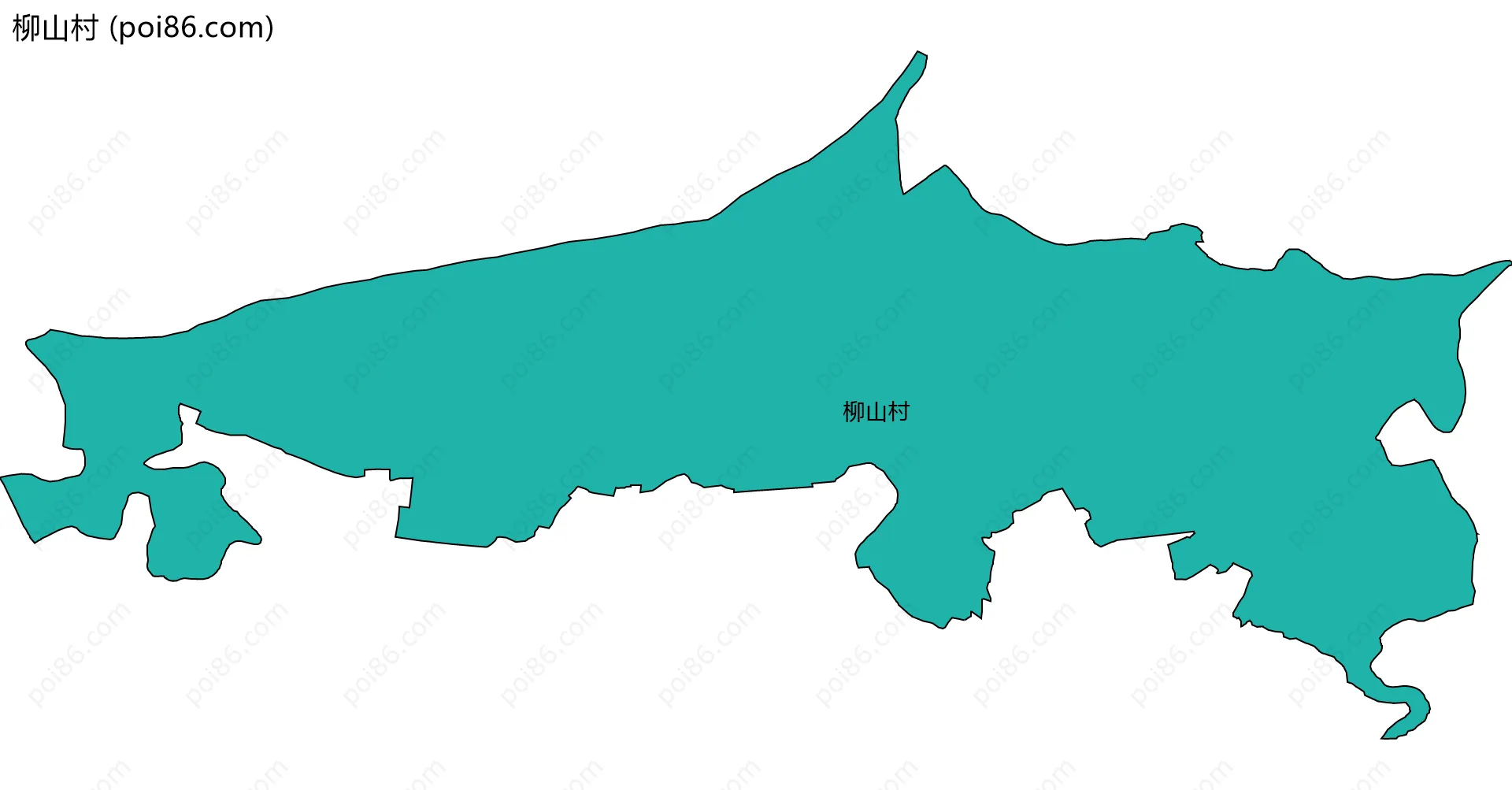 柳山村边界地图