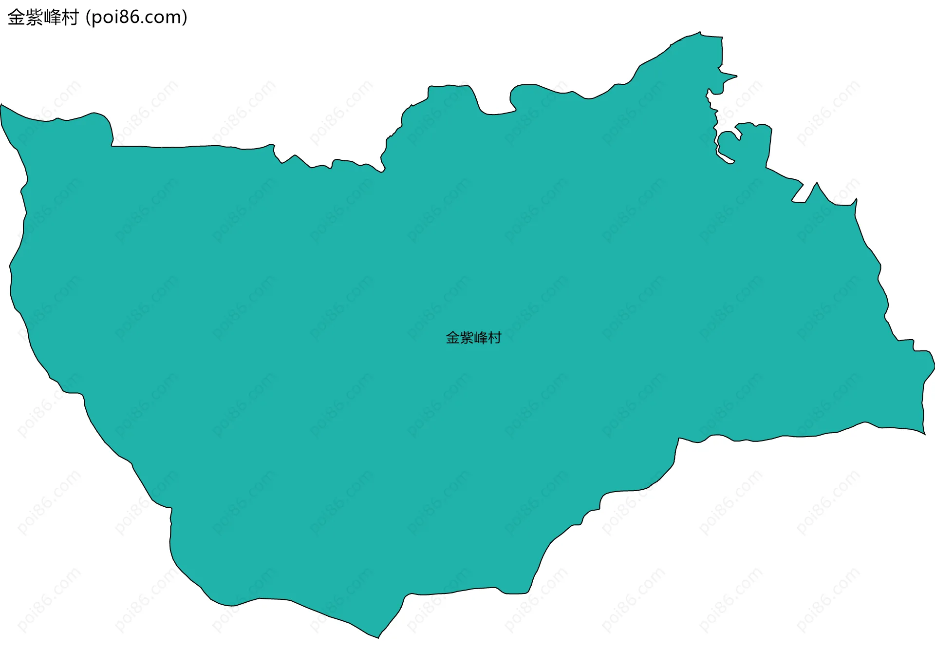 金紫峰村边界地图