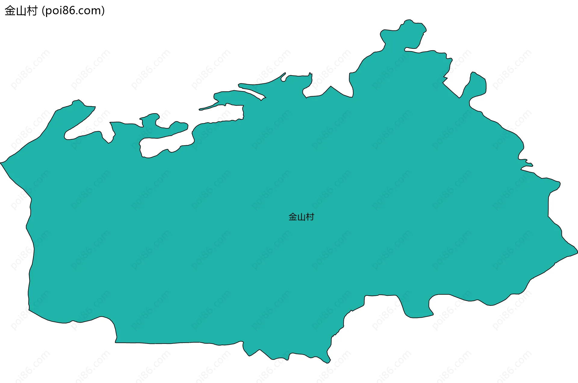 金山村边界地图