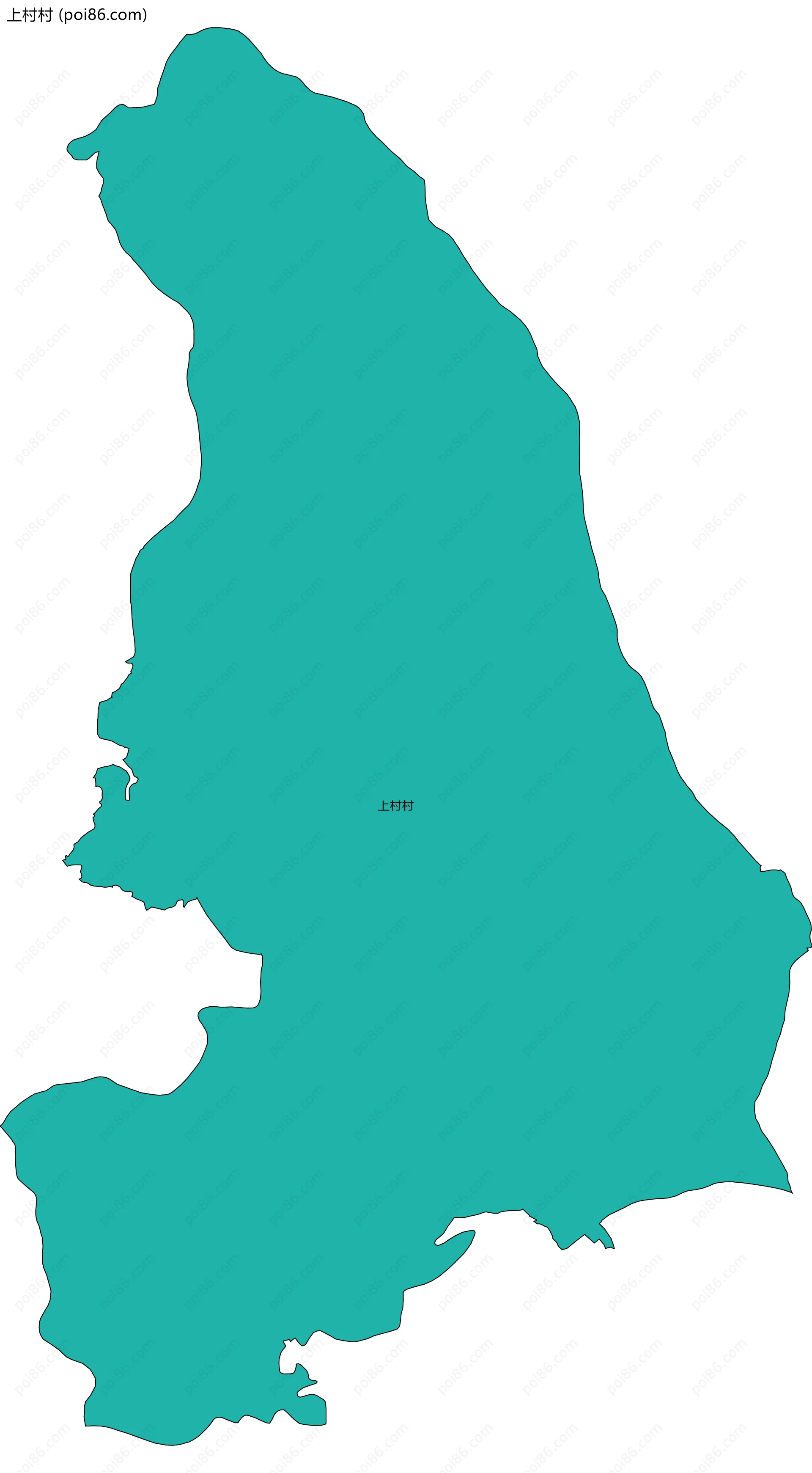 上村村边界地图